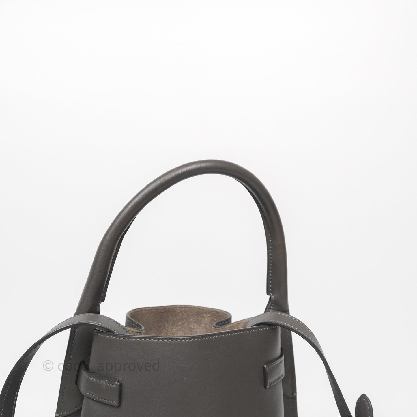 Celine Big Bag Nano Bucket Grey Smooth Calfskin