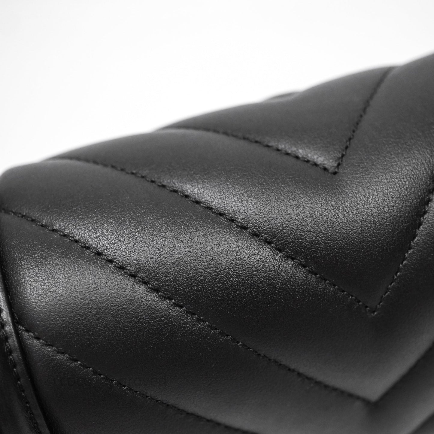 Chanel Small Boy Chevron Black Lambskin Silver Hardware