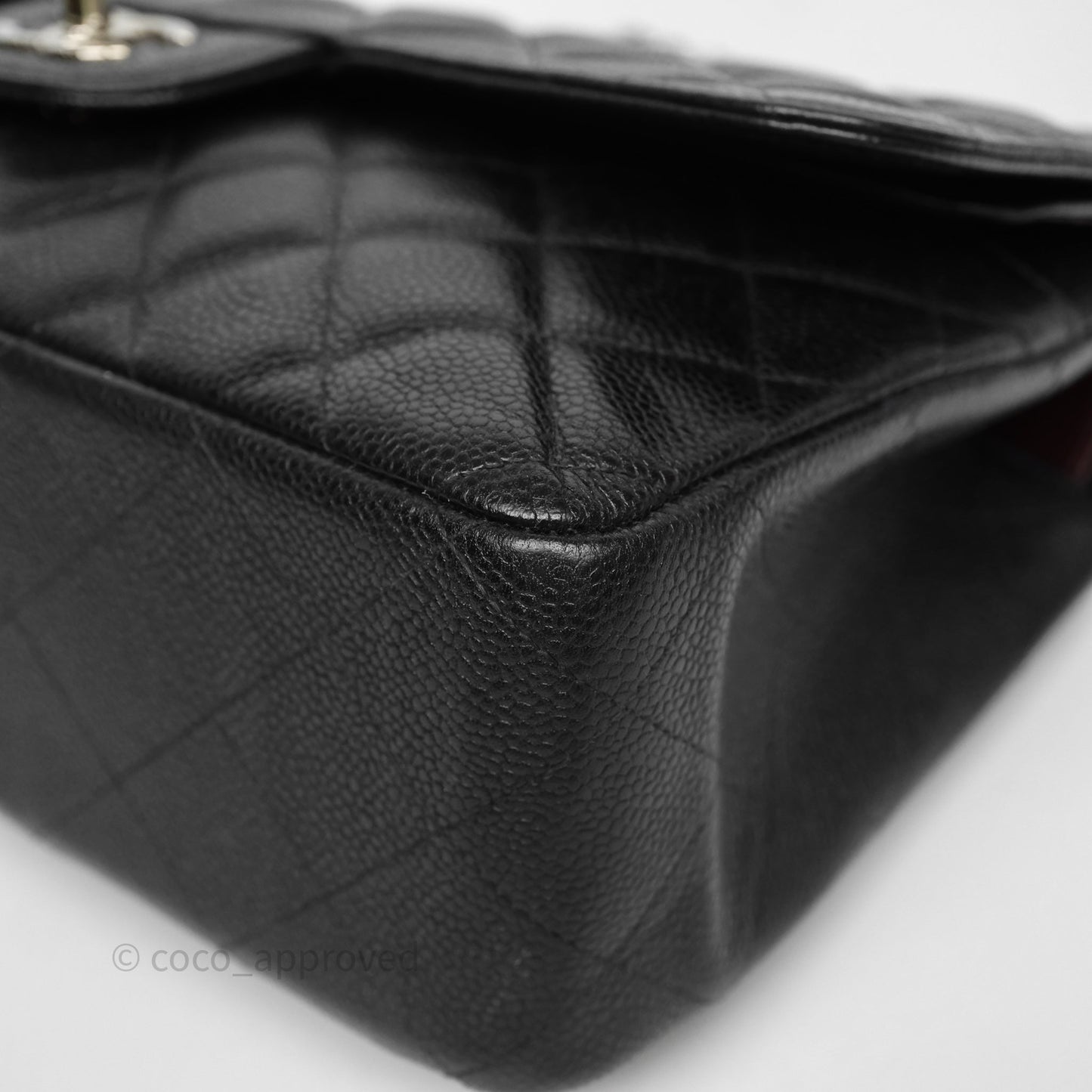 Chanel Jumbo Double Flap Black Caviar Silver Hardware⁣⁣