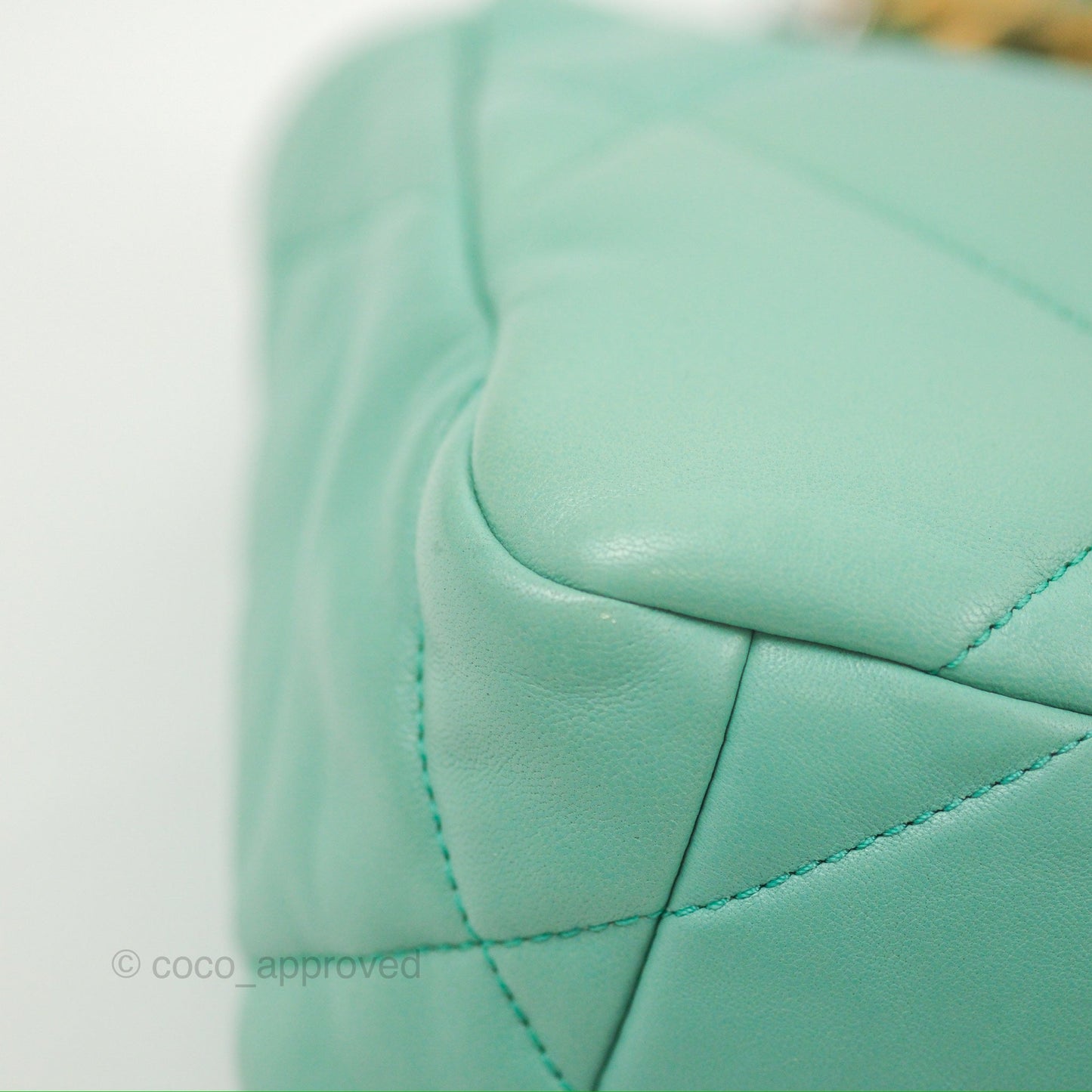 Chanel 19 Small Tiffany Blue Mixed Hardware