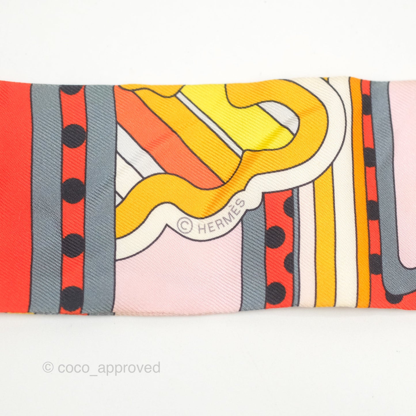 Hermès Faubourg Rainbow Silk Twilly