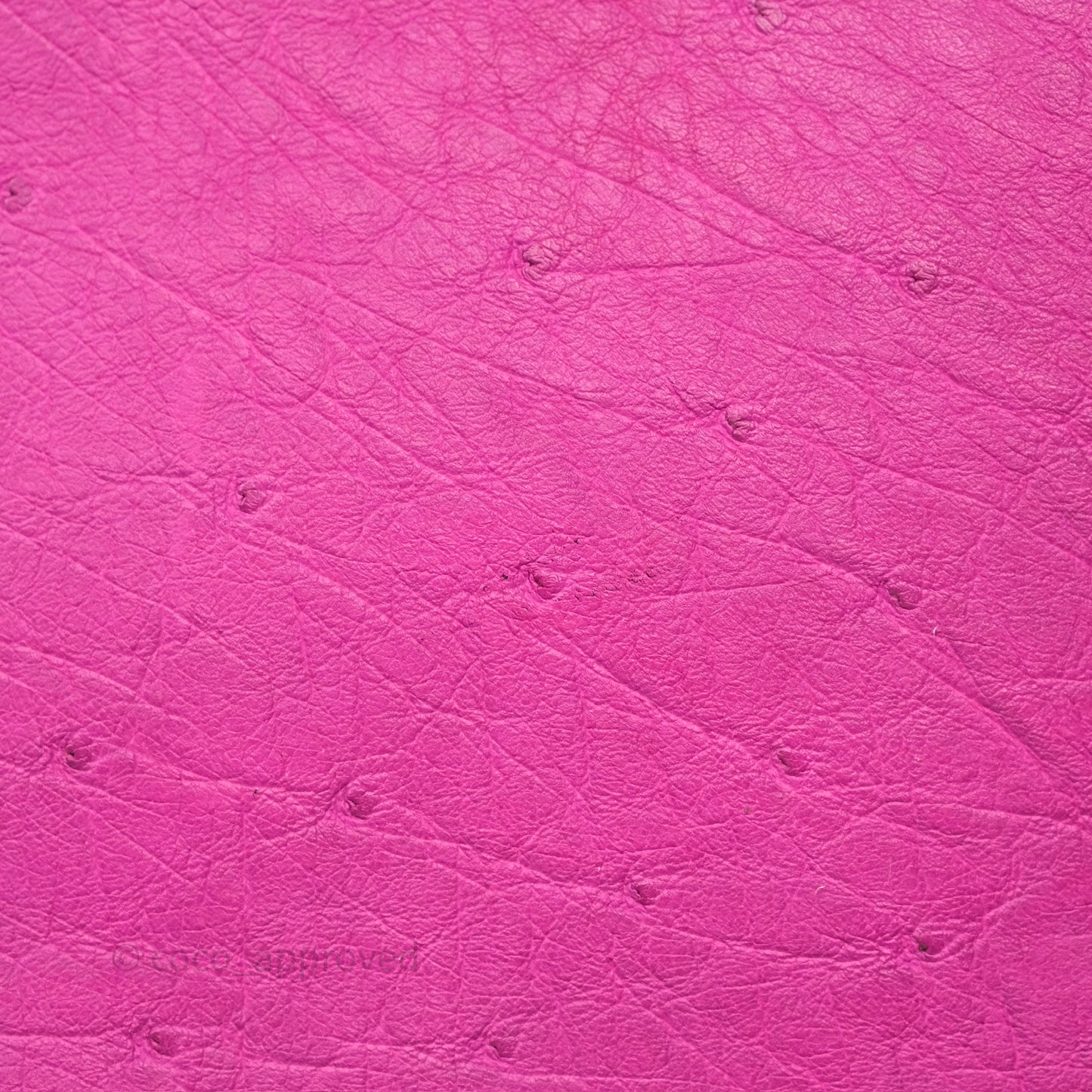 Hermès Roulis Mini 18 Rose Pourpre L3 Autruche Palladium Hardware