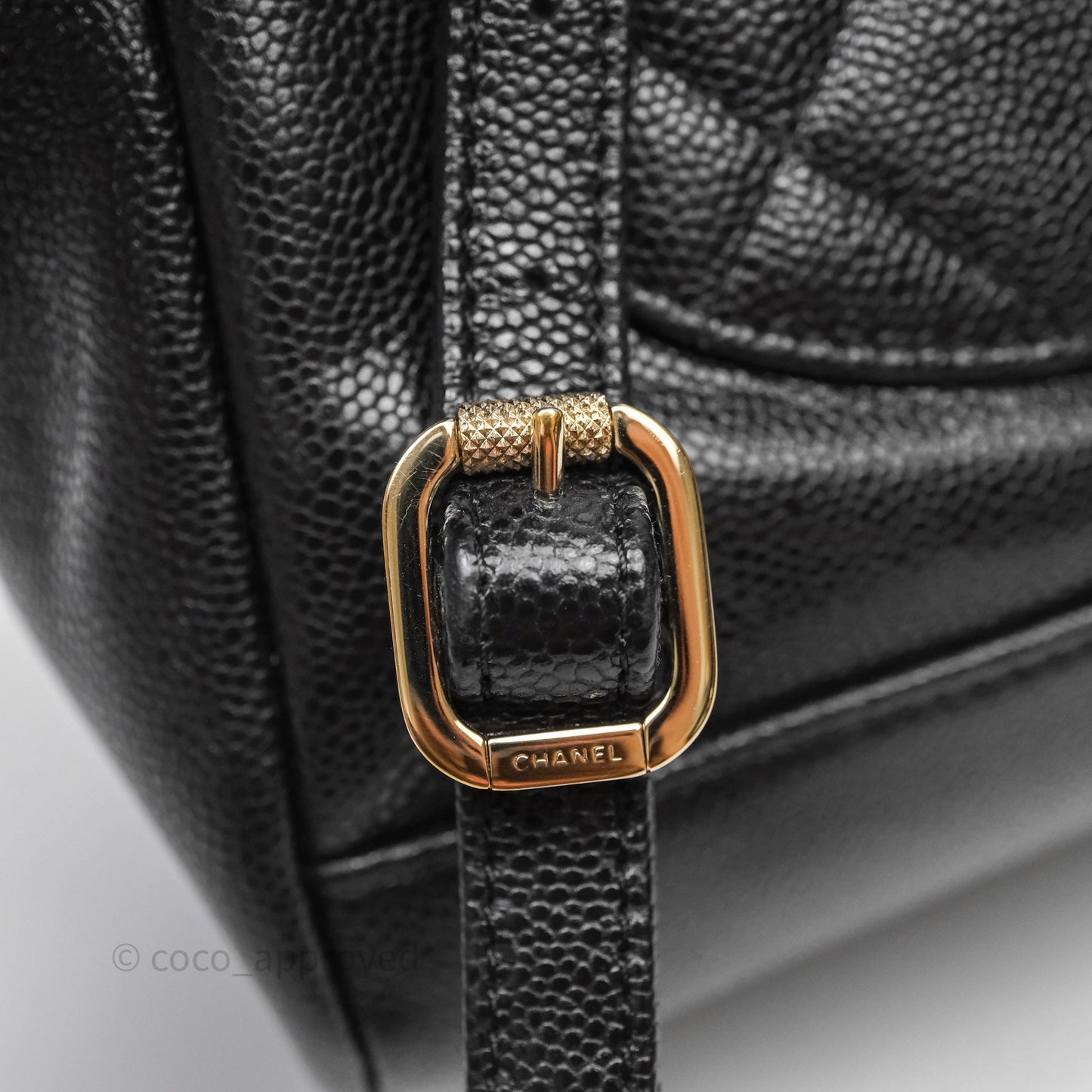 Chanel Quilted Mini Business Affinity Backpack Black Caviar Gold Hardware