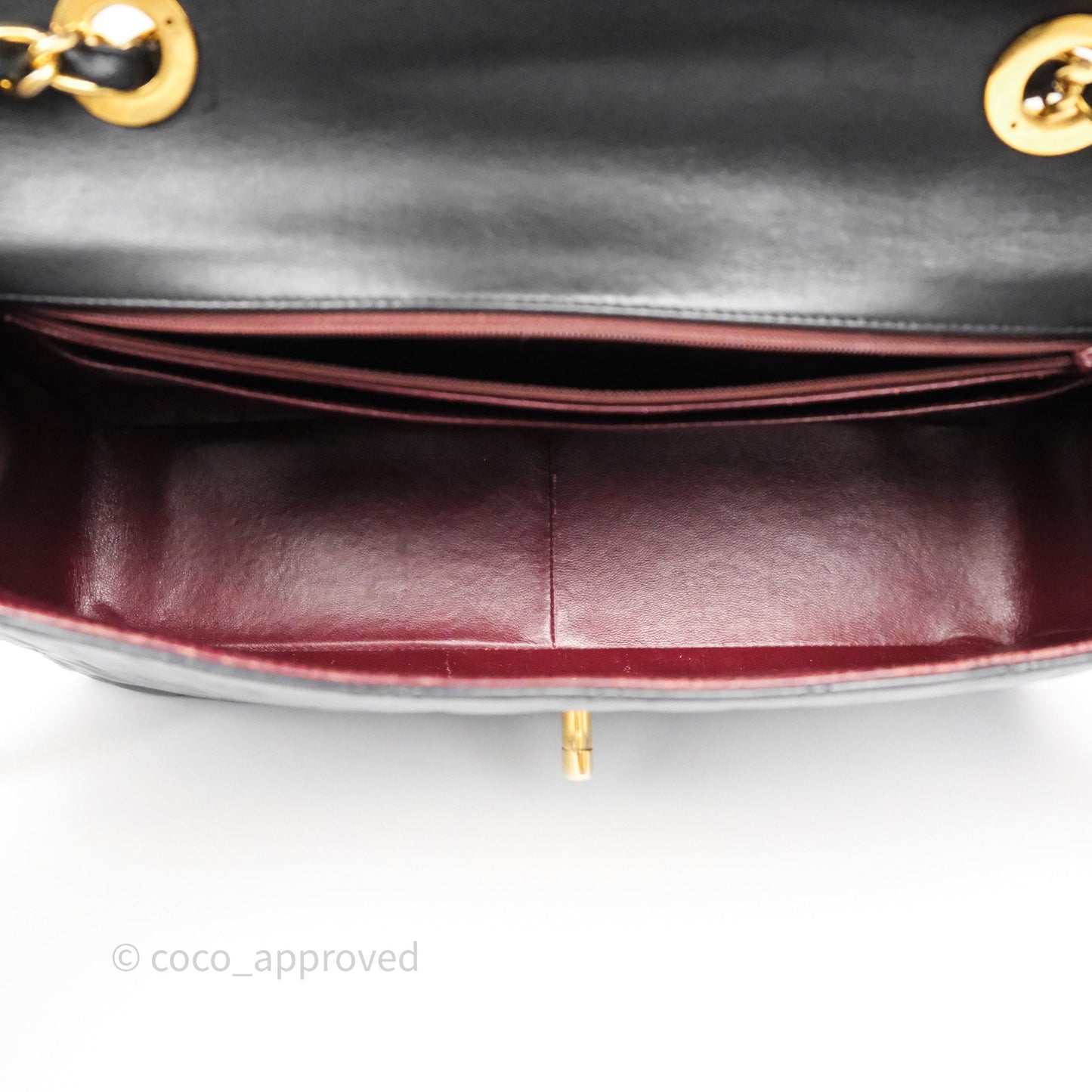 Chanel Vintage XL Jumbo Single Flap Black Lambskin 24K Gold Hardware