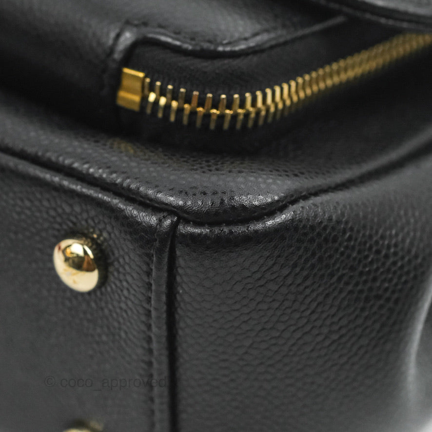 Chanel Quilted Small Business Affinity Flap Black Caviar Gold Hardware