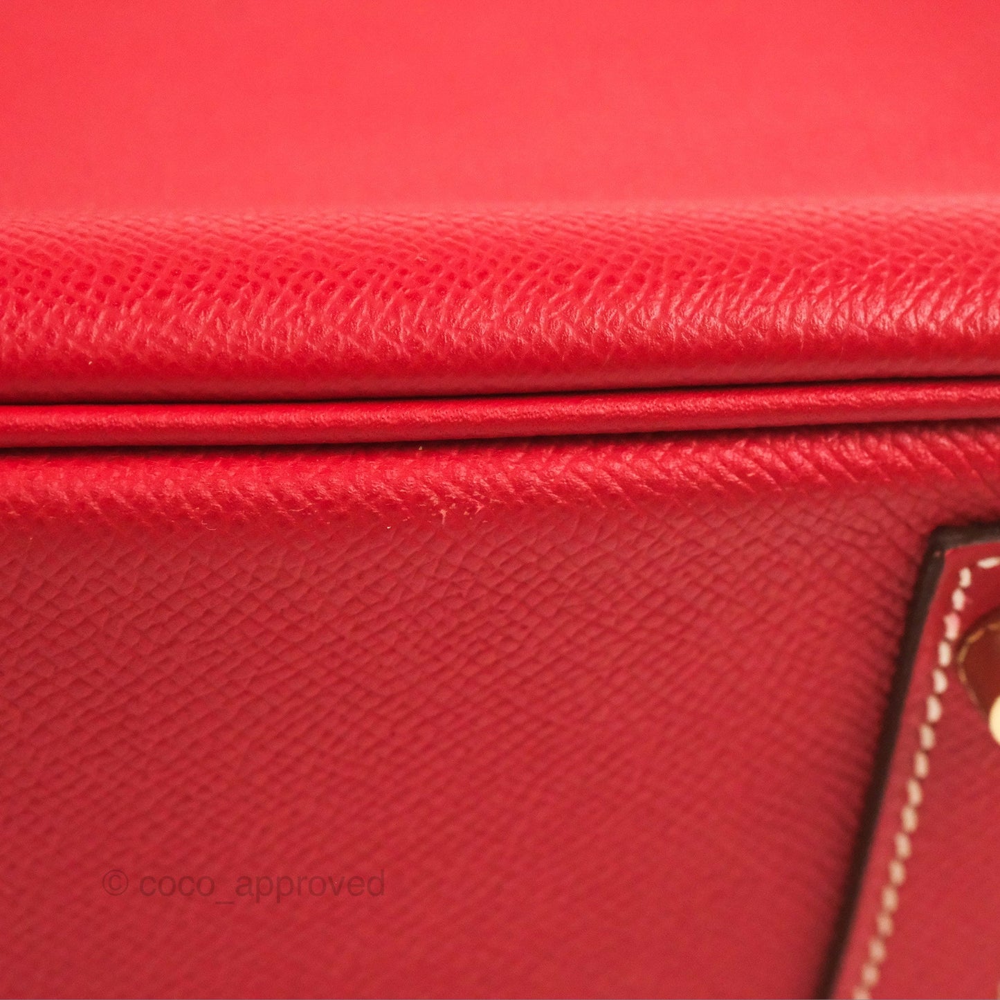 Hermès Candy Birkin 30 Rouge Casque/Blue Thalassa Epsom Permabrass Hardware