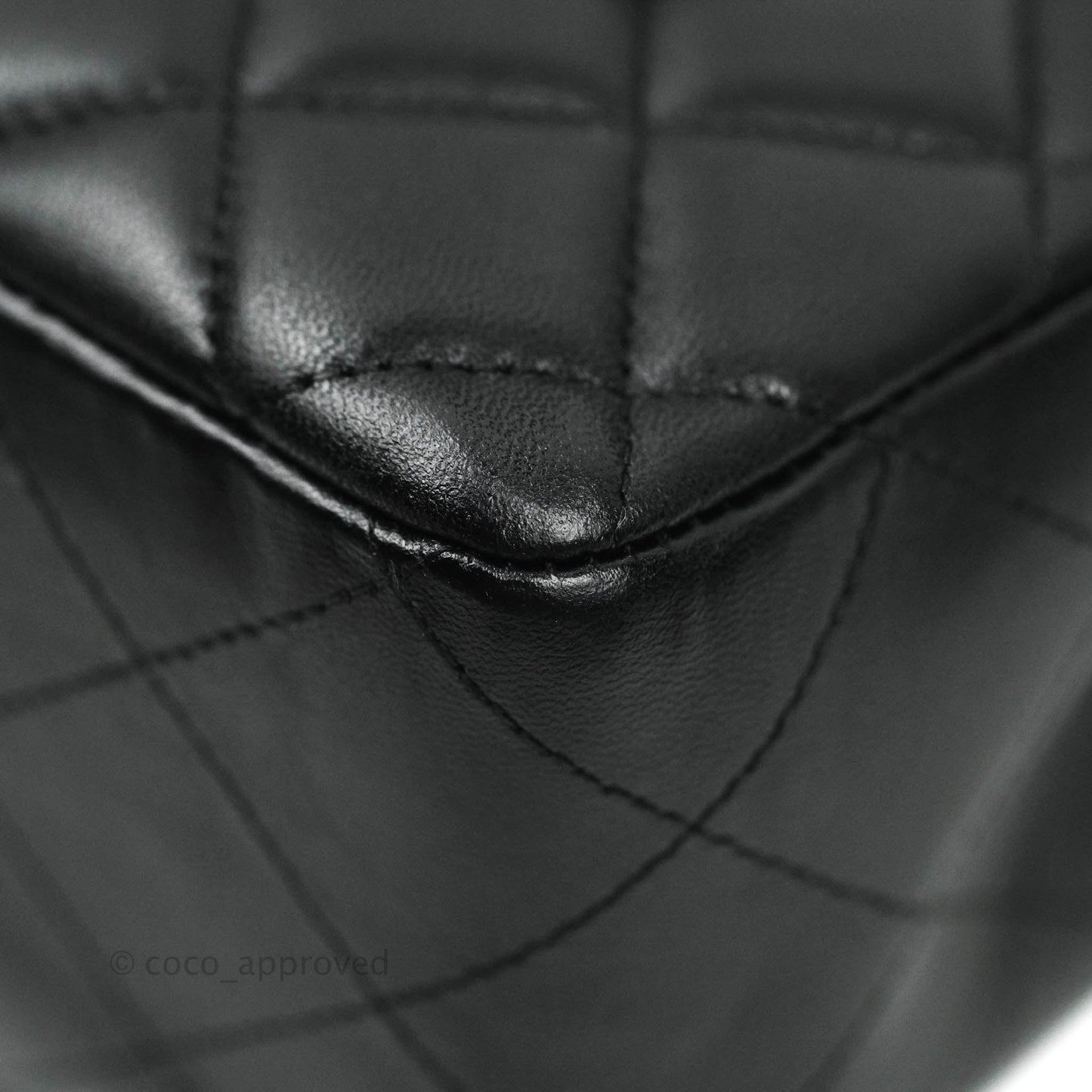 Chanel Jumbo Single Flap Black Lambskin Silver Hardware⁣⁣