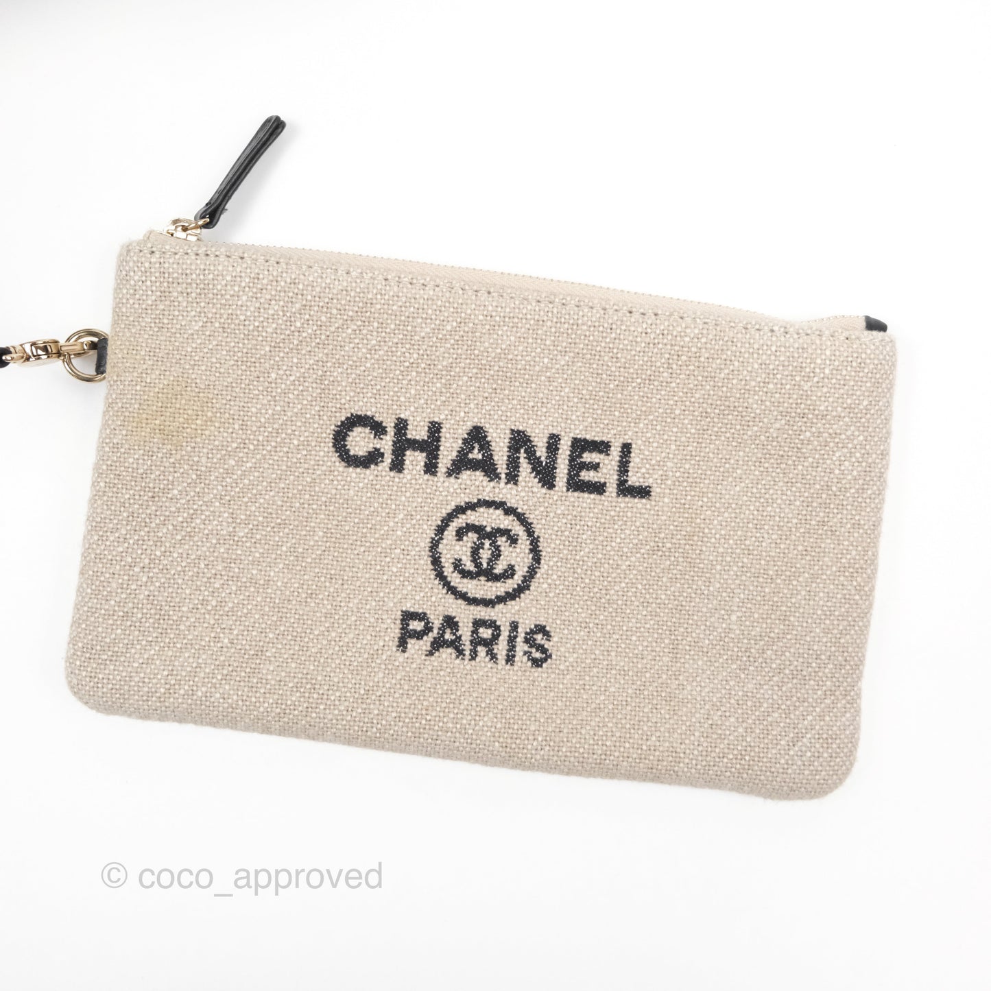 Chanel New Small Deauville Black/Taupe Canvas