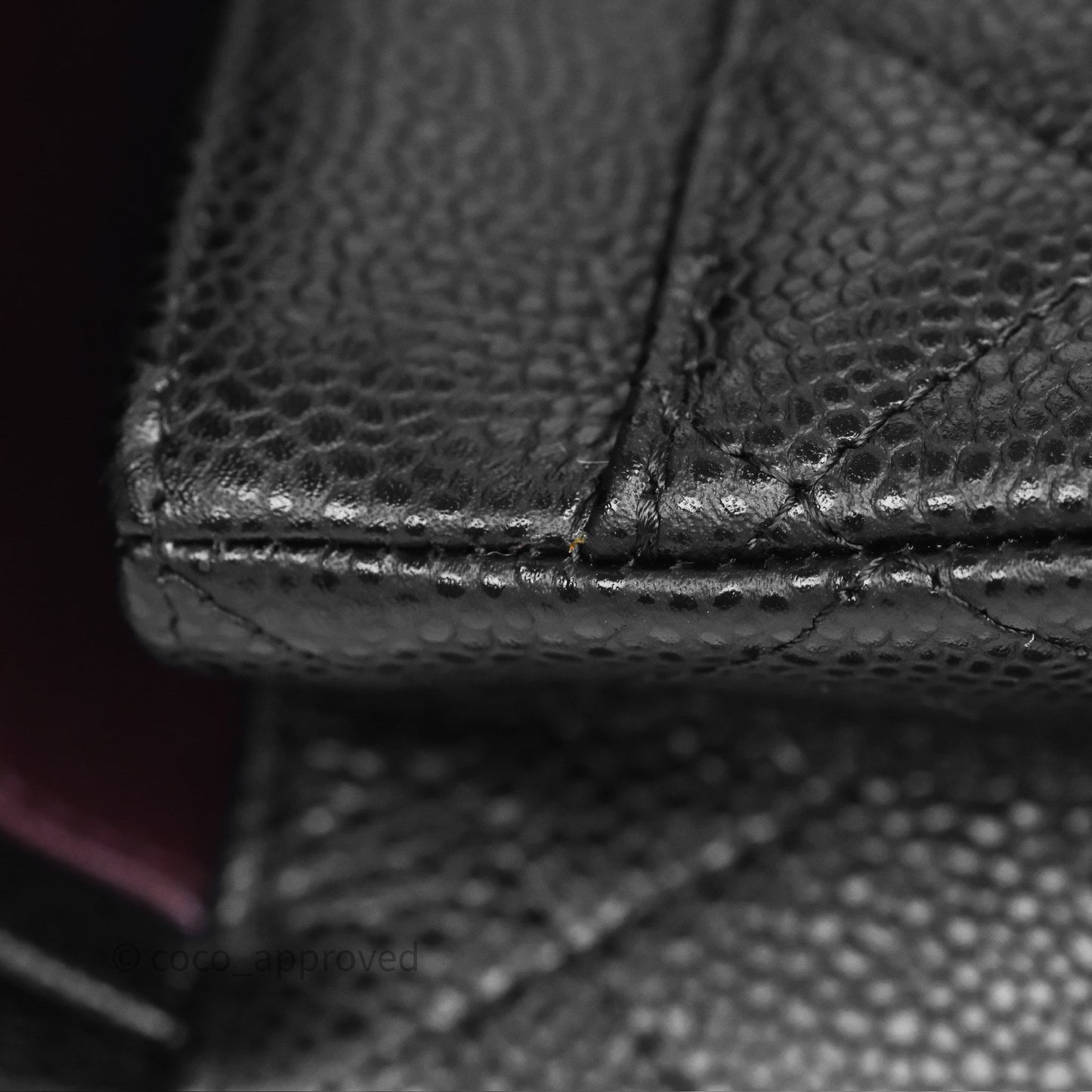 Chanel M/L Medium Classic Flap Quilted Black Caviar Gold Hardware