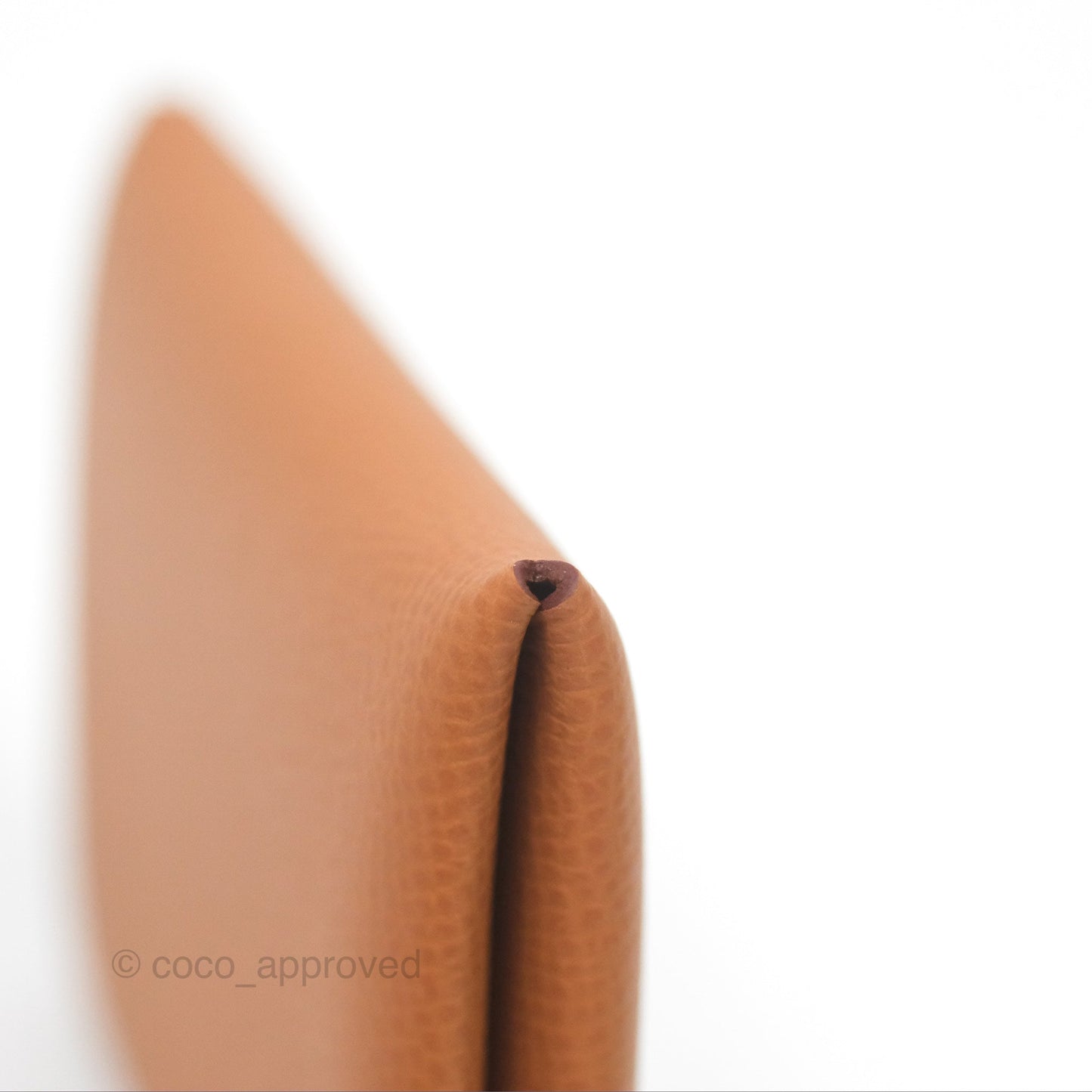 Hermès Calvi Card Holder Gold Epsom