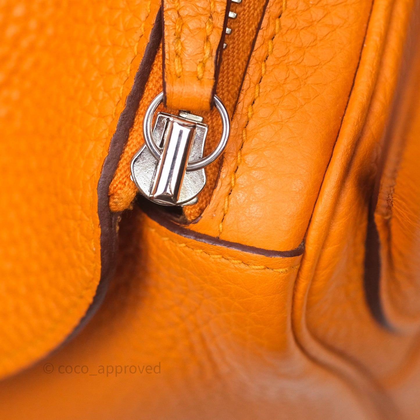 Hermès Lindy 30 Abricot I9 Clemence Palladium Hardware