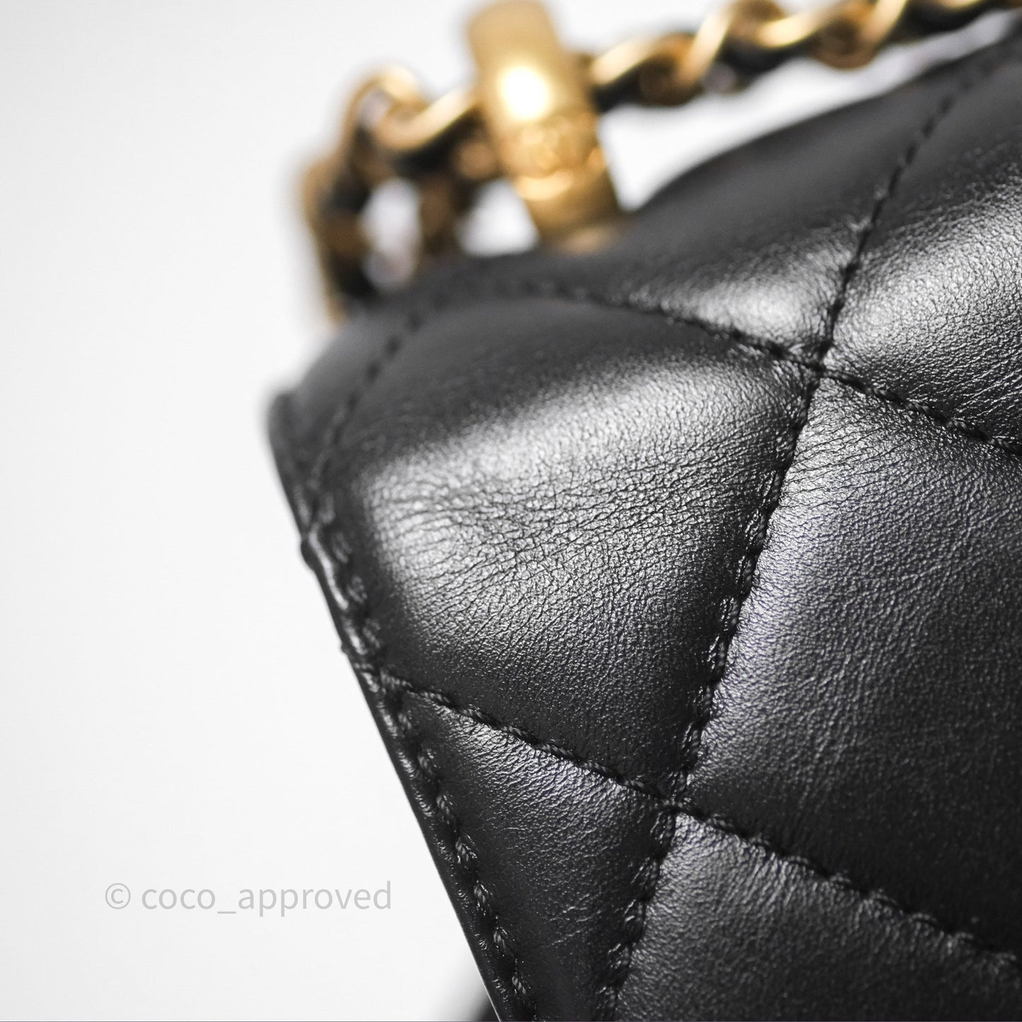 Chanel Quilted Mini Perfect Fit Adjustable Black Calfskin Gold Hardware