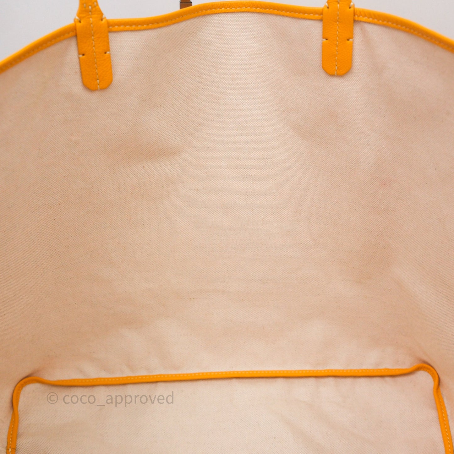 Goyard St. Louis GM Yellow Goyardine Canvas