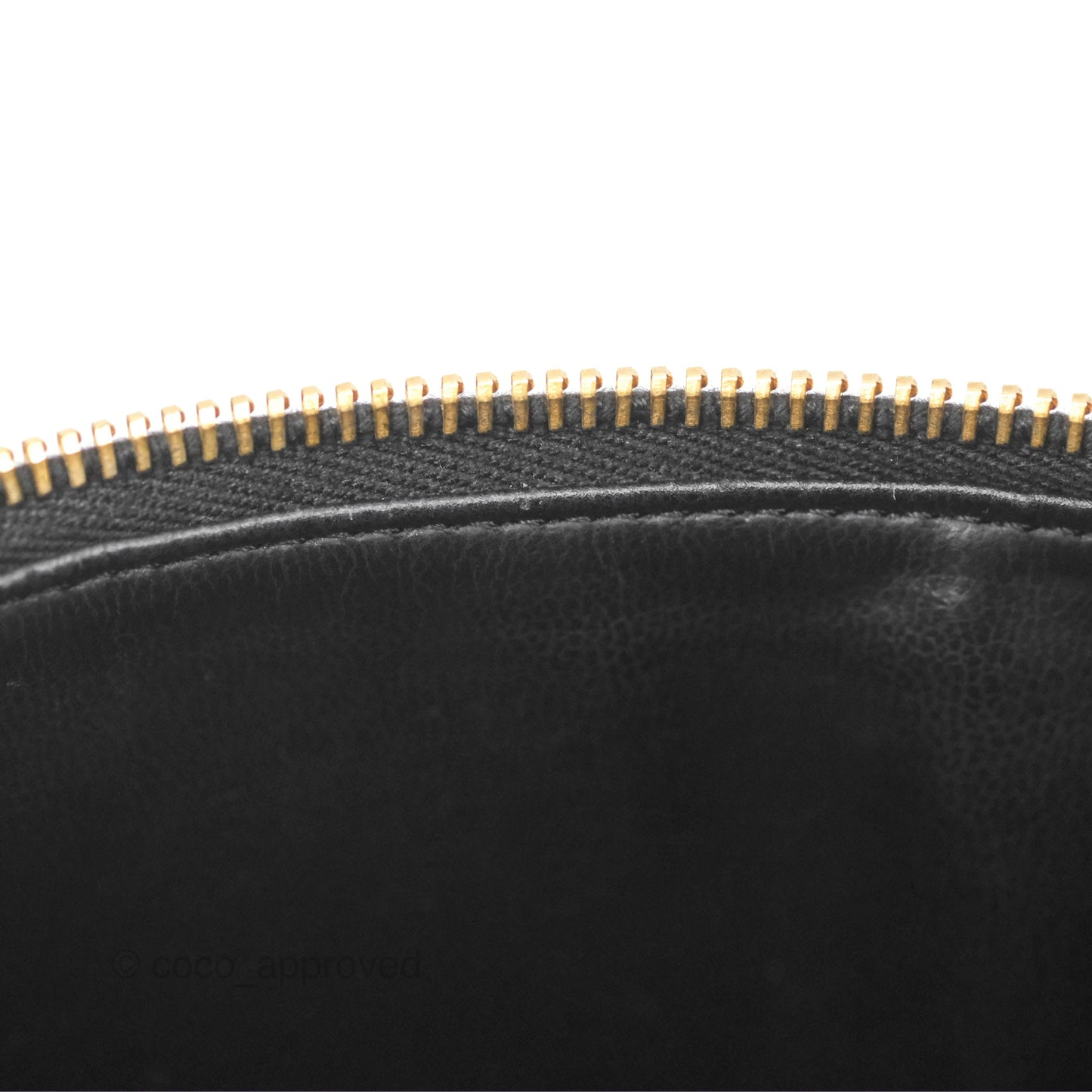 Chanel Vintage Vanity Case Black Caviar Gold Hardware