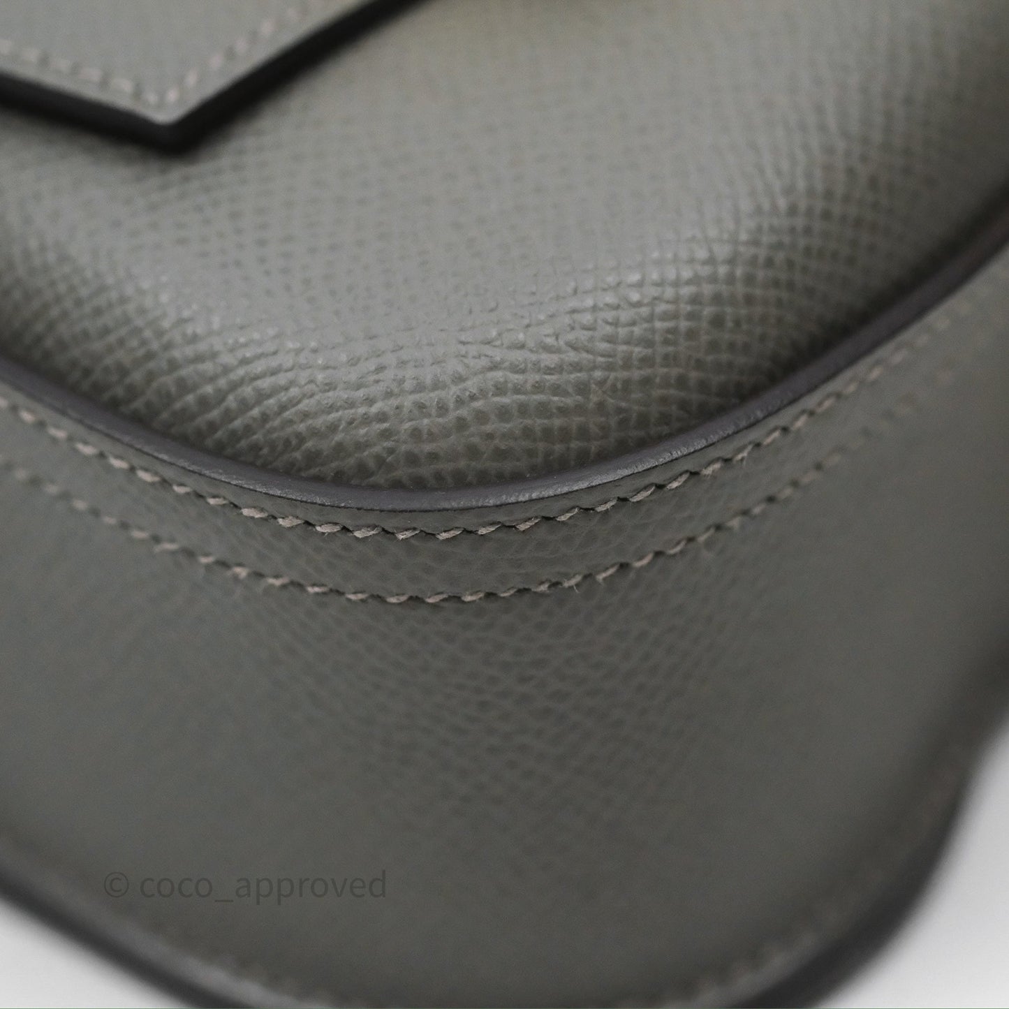 Hermès Della Cavalleria Mini Bag Gris Meyer 0L Epsom Gold Hardware