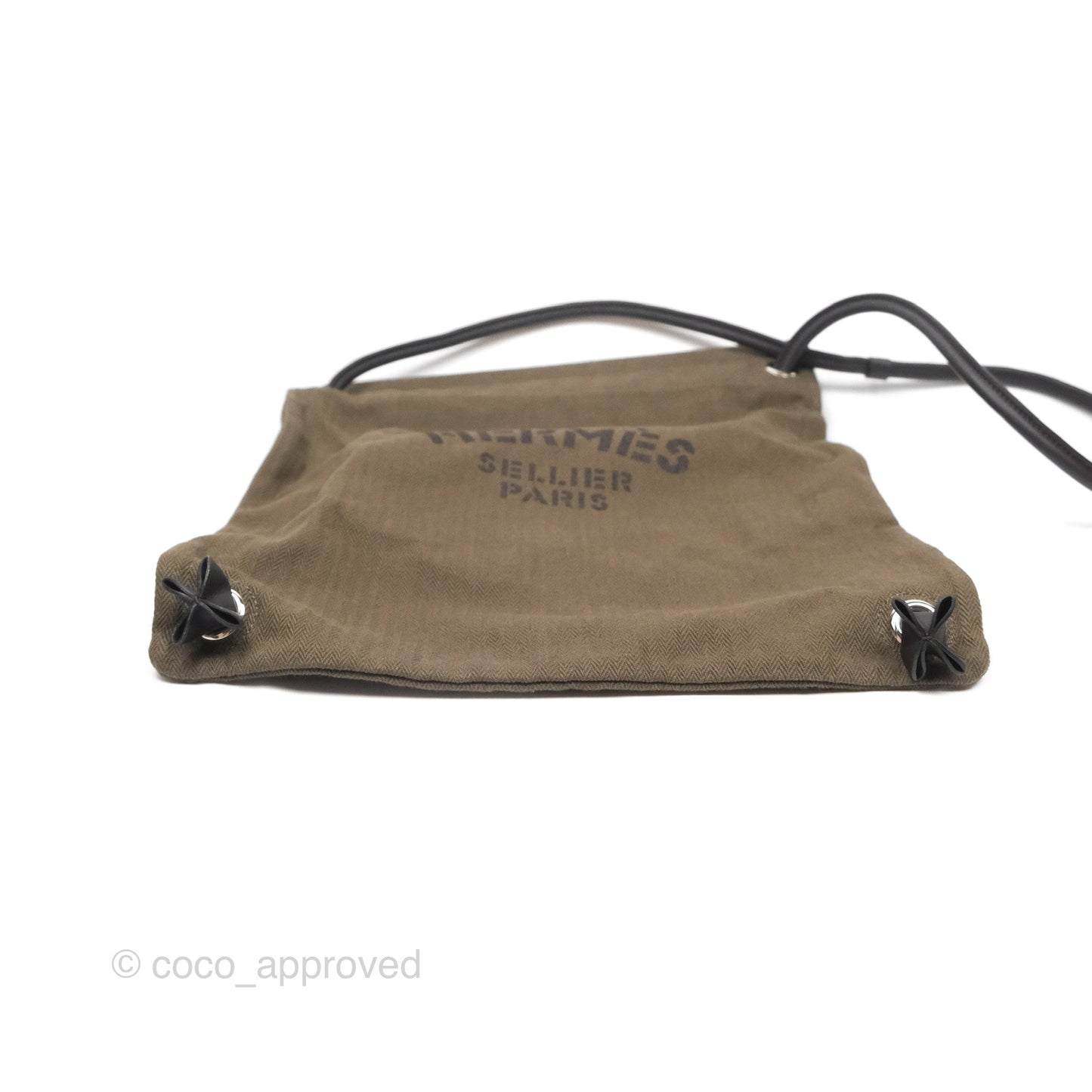Hermès 2-way Maline Bag Khaki Canvas