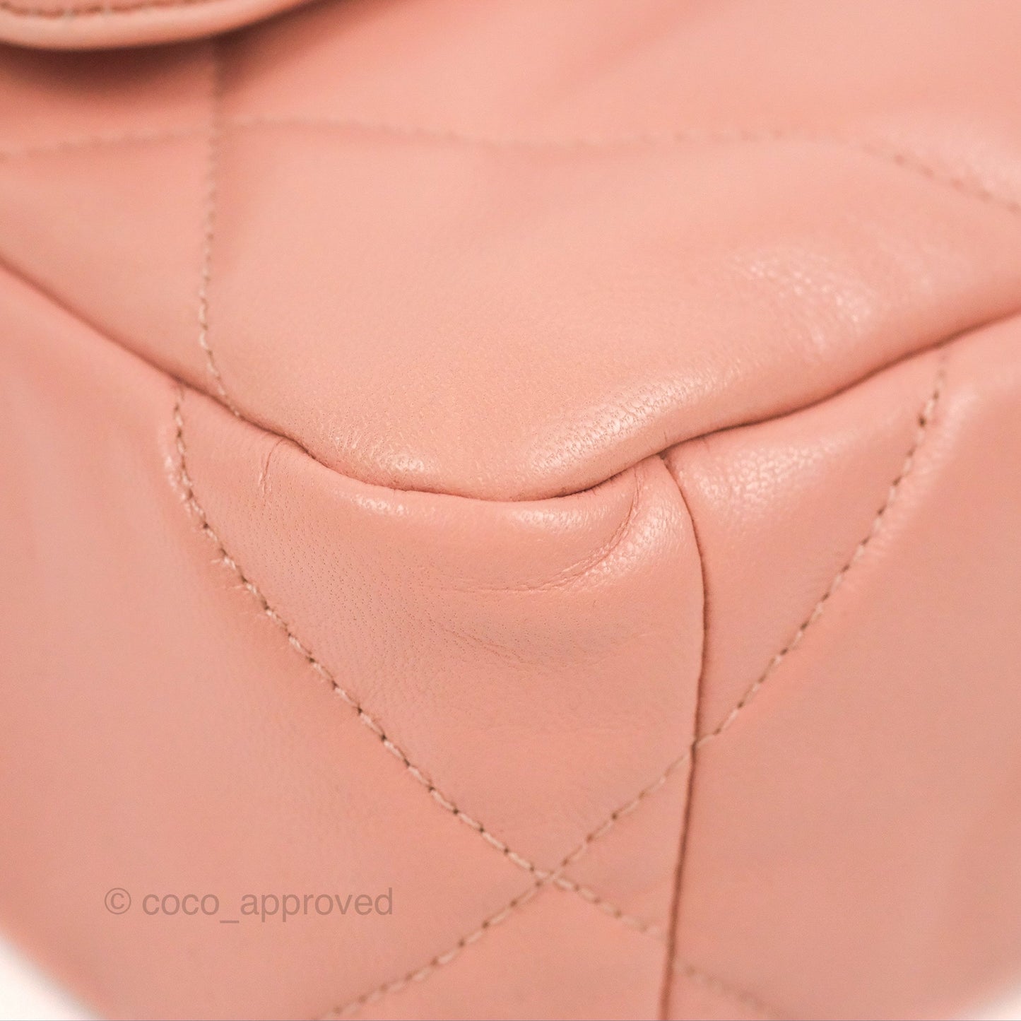 Chanel 19 Small Blush Pink Goatskin Mixed Hardware