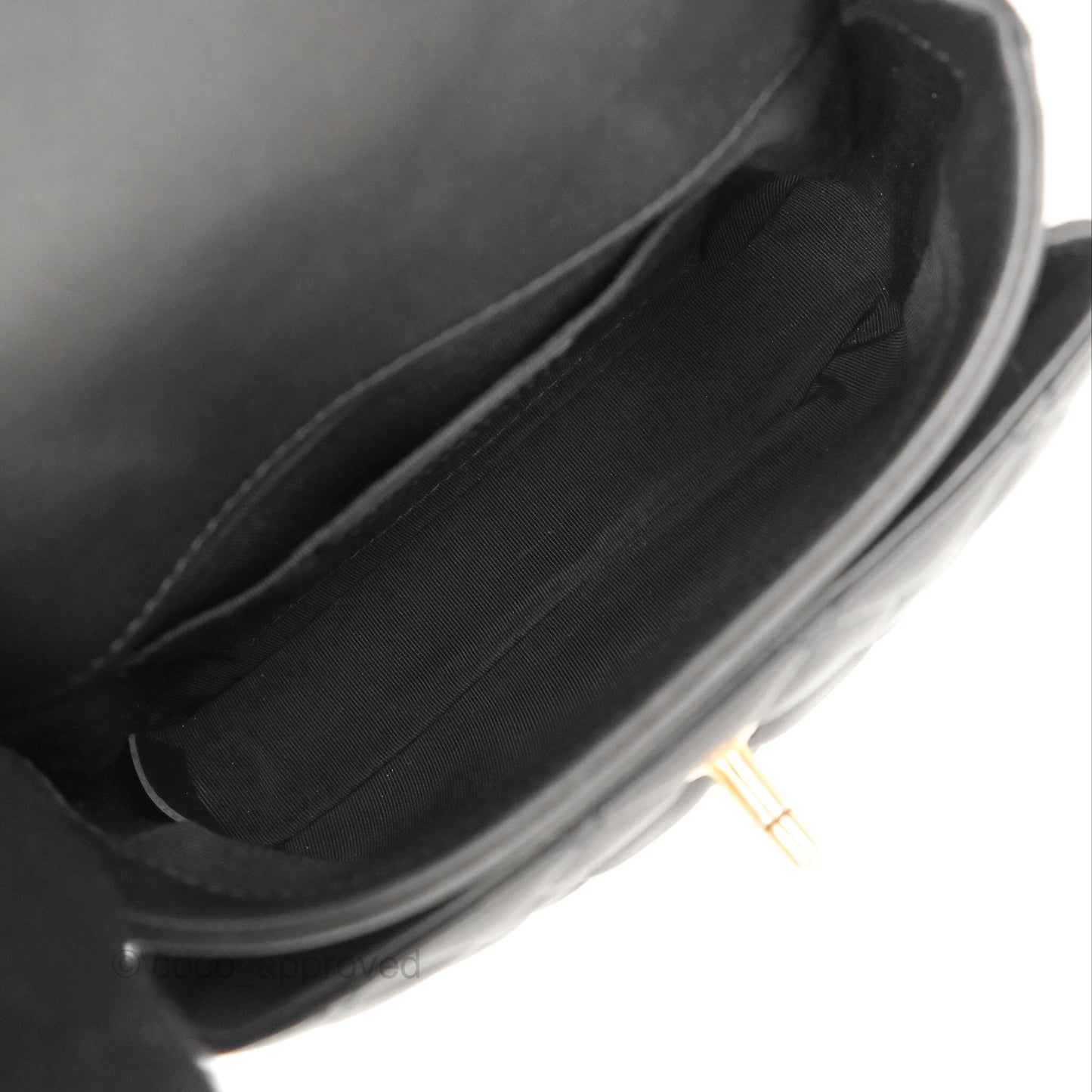Chanel Small Day Trip Quilted Black Calfskin Gold Hardware
