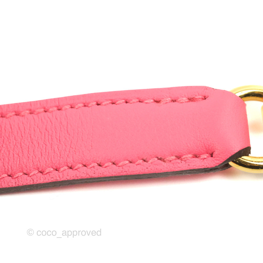 Hermès Retourne Kelly 25 Veau Swift Rose Azalee Gold Hardware