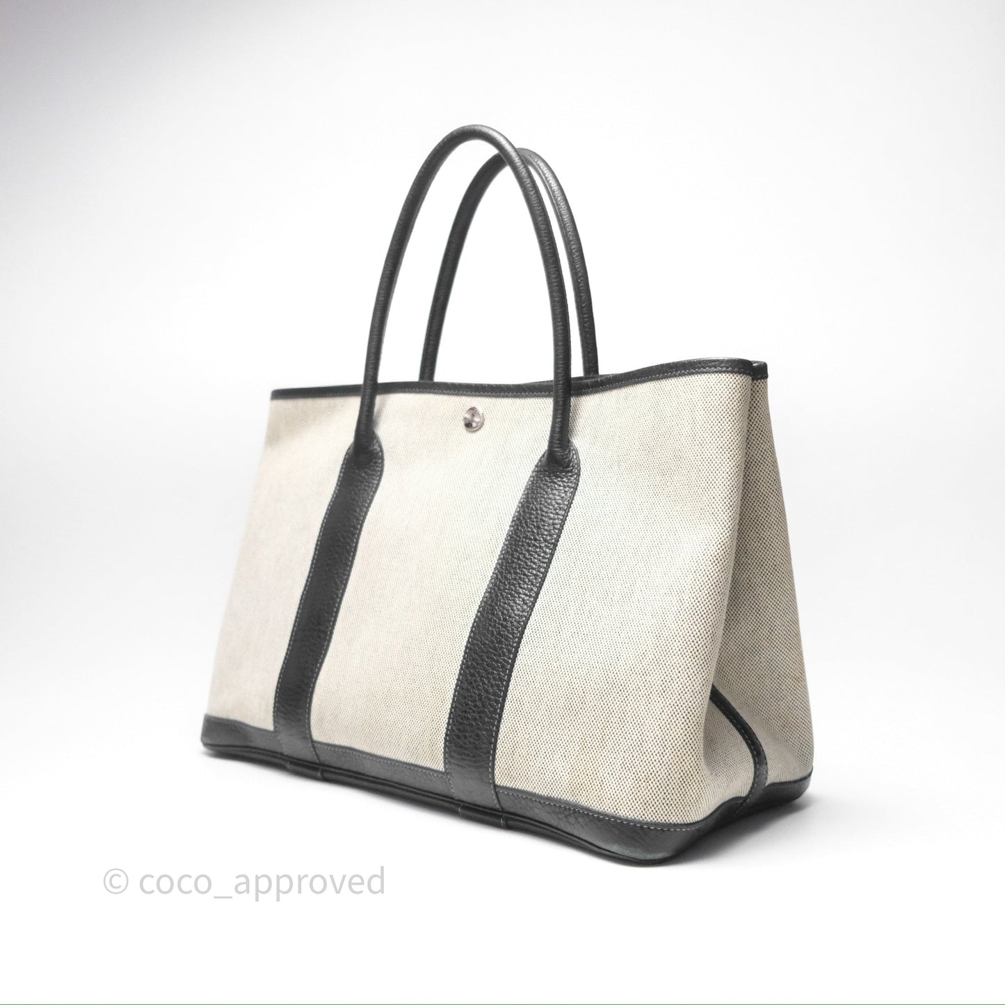 Hermès Garden Party 36 Noir 89 Canvas