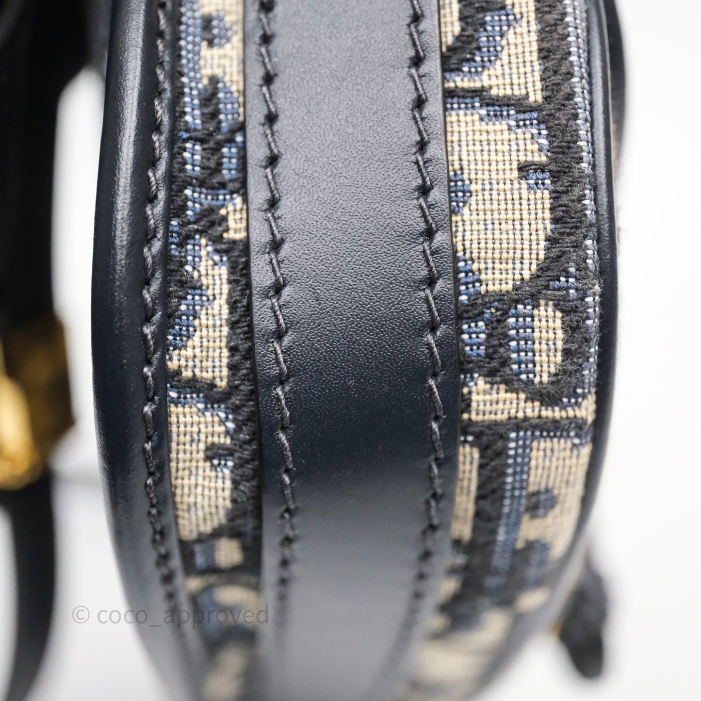 Christian Dior Bobby East-West Bag Blue Oblique Jacquard Canvas