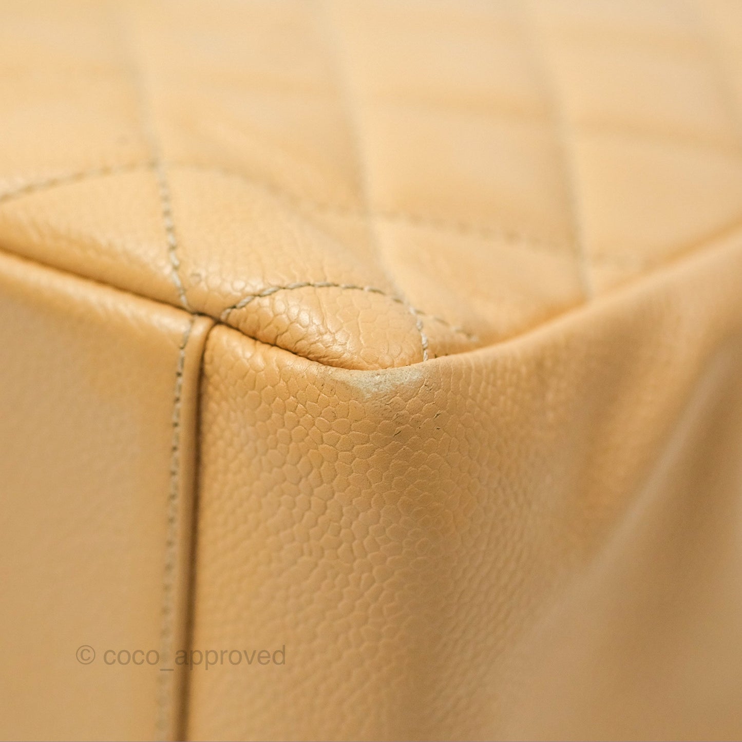 Chanel GST Beige Caviar Gold Hardware