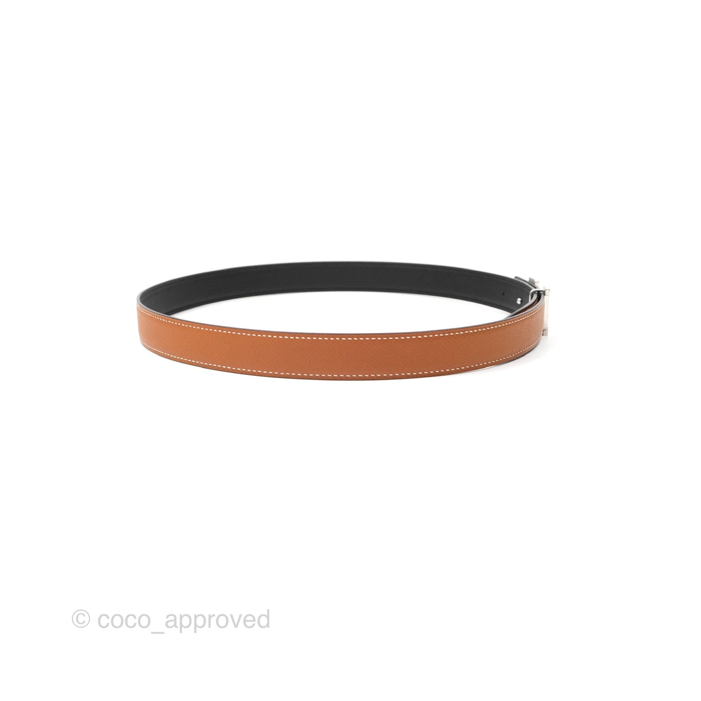 Hermès Constance Belt Buckle & Reversible Leather Strap Size 75