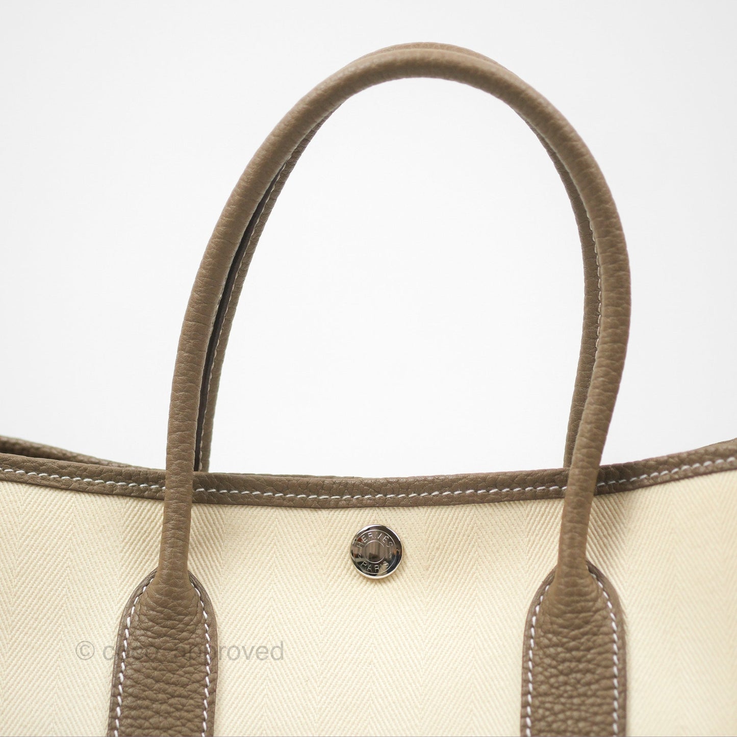 Hermes Garden Party 30 Nata I2 Etoupe 18 Canvas