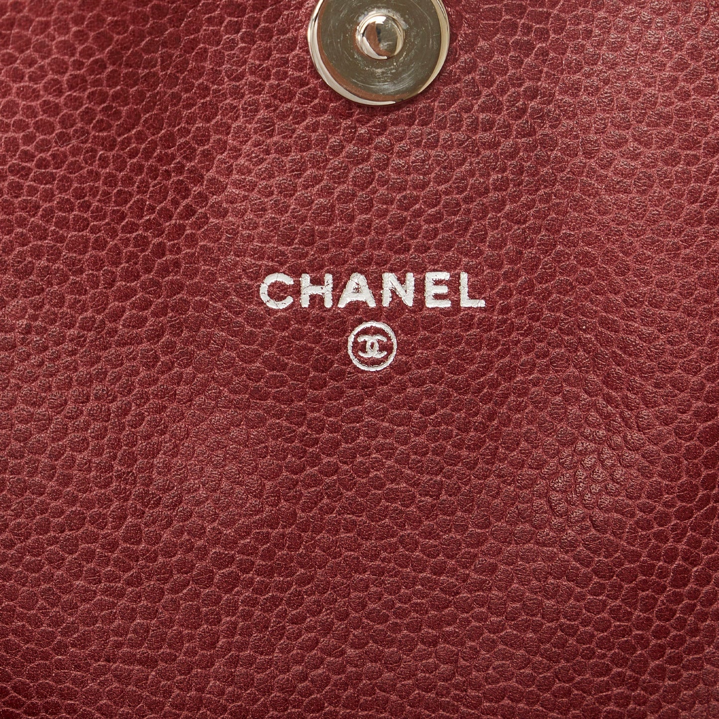 CHANEL Caviar CC Half Moon Flap Crossbody Bag