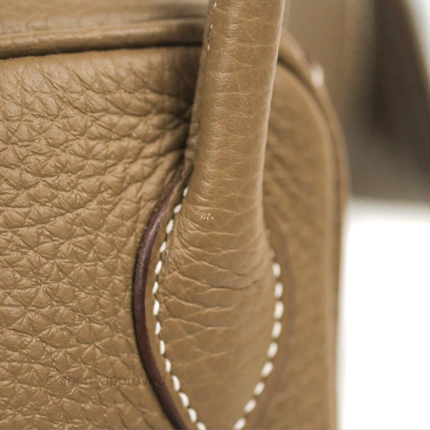 Hermès Lindy 26 Etoupe Clemence Palladium Hardware