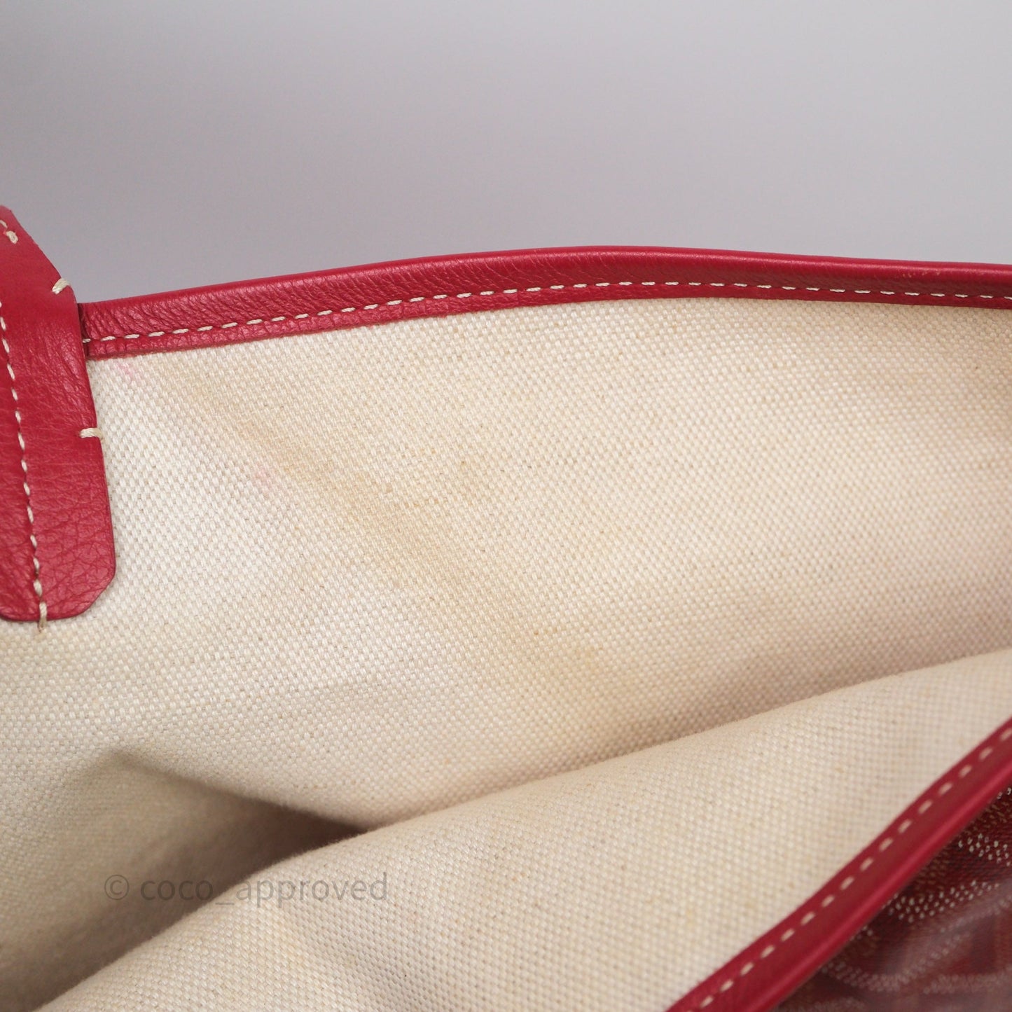 Goyard St Louis Tote GM Red