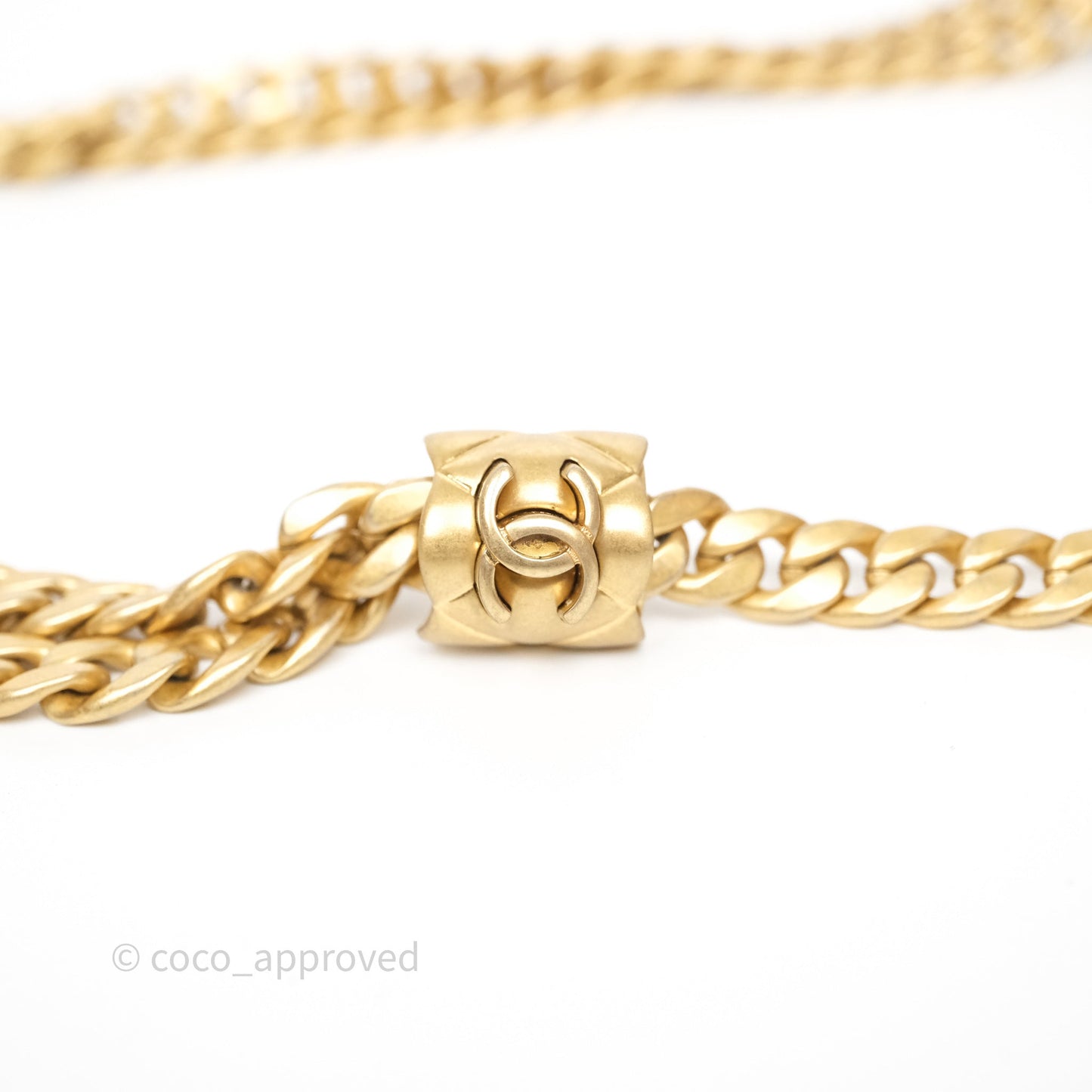 Chanel All Slide Wallet on Chain WOC Adjustable Chain Quilted Beige Lambskin