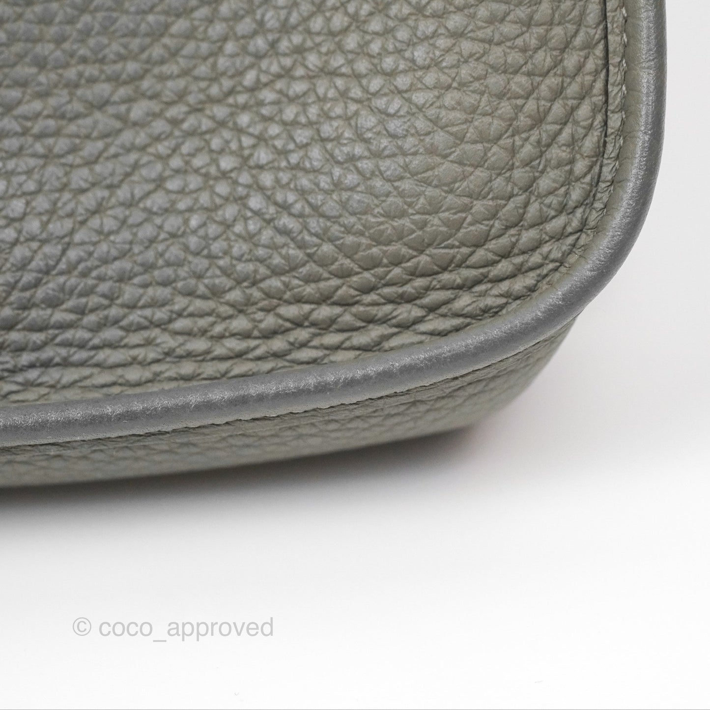 Hermès Mini Evelyne 16 Gris Meyer 0L Clemence Palladium Hardware