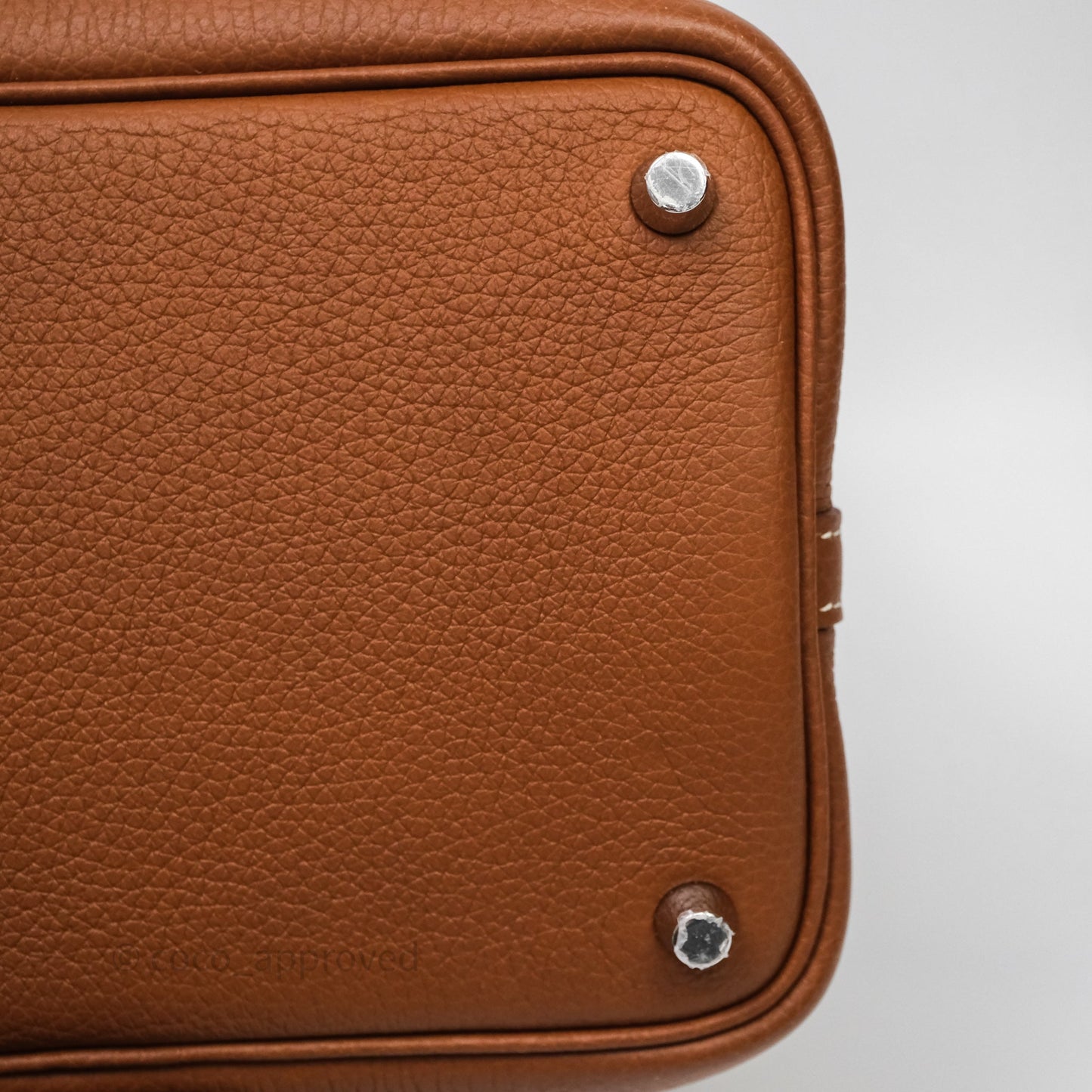 Hermes Picotin Lock 18 Gold 37/Bleu Brume T0 Clemence Palladium Hardware
