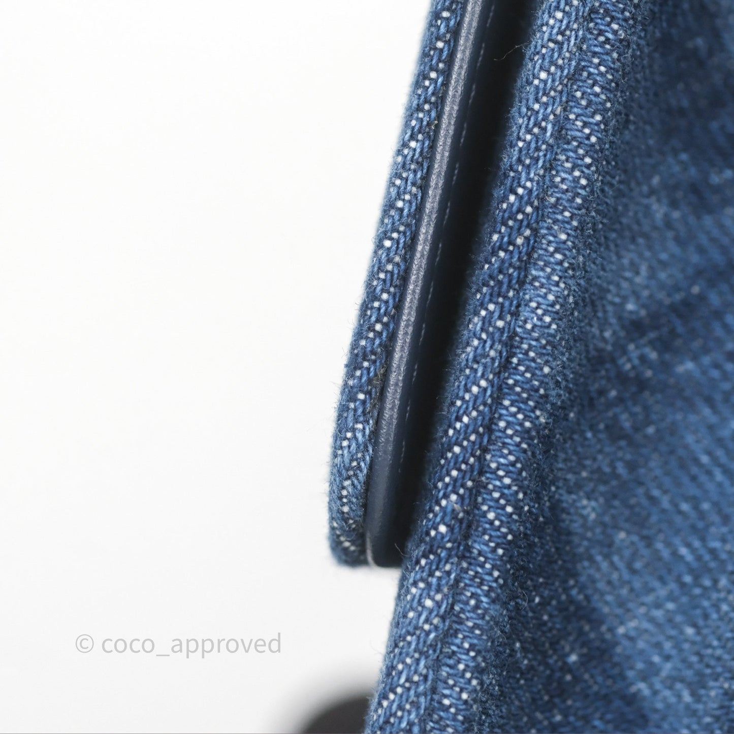 Chanel Quilted Classic Wallet on Chain WOC Denim Gold Hardware