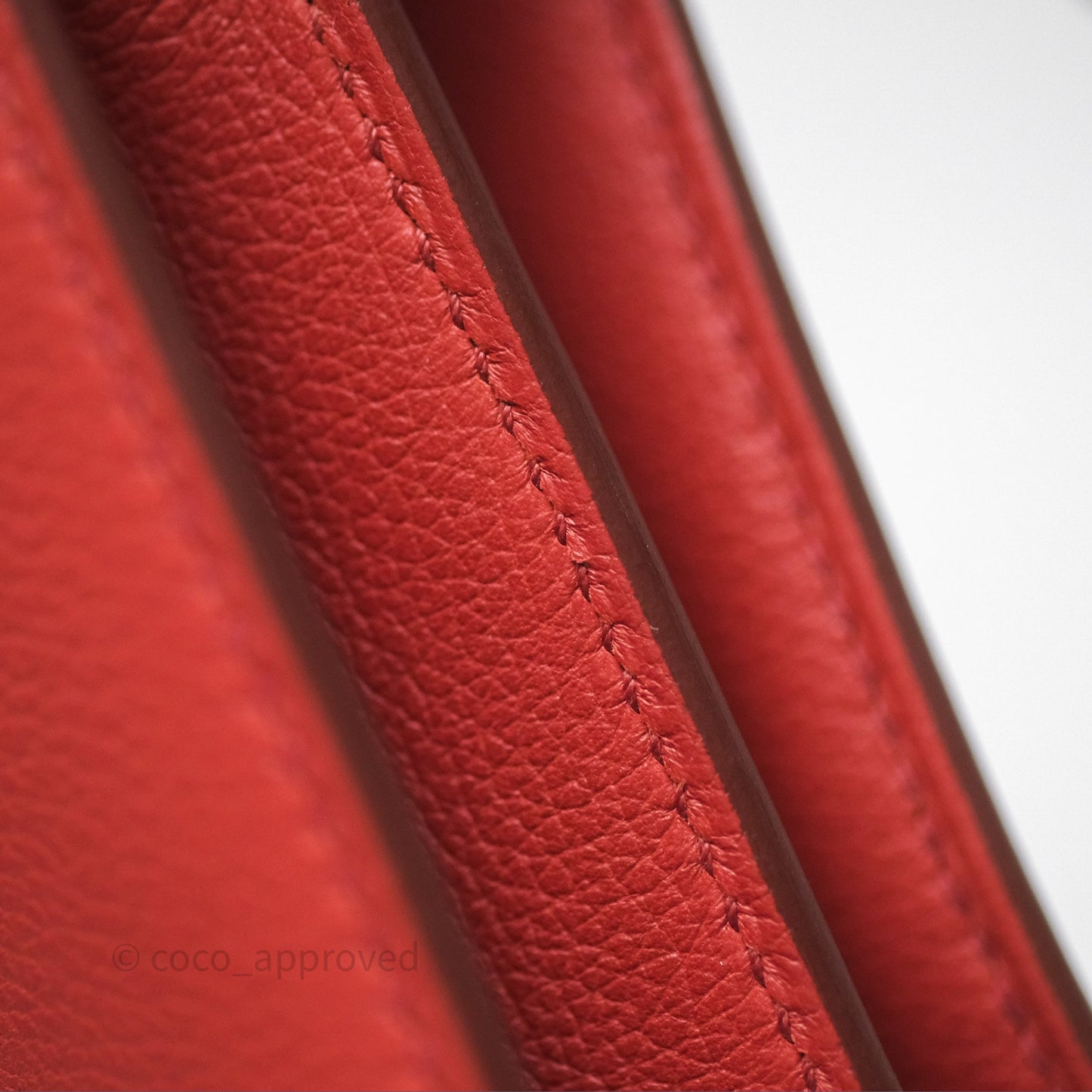 Hermès Roulis Mini Brique 36 / Caramel 28 Evercolor Palladium Hardware