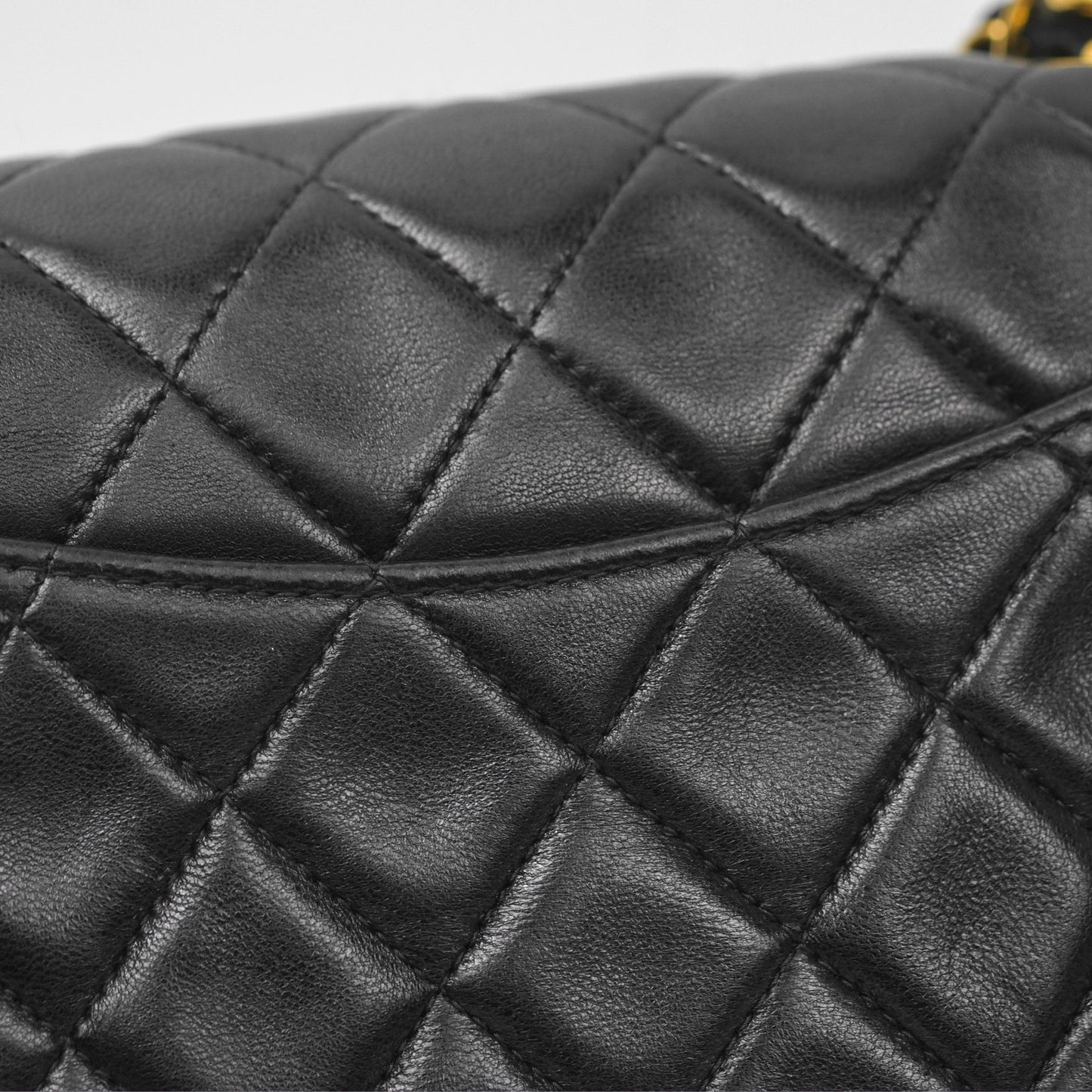 Chanel Vintage Mini Square Black Lambskin 24K Gold Hardware