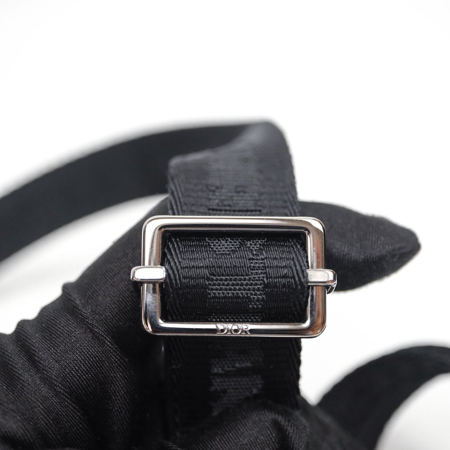Christian Dior Men's Crossbody Bag Black Oblique Canvas