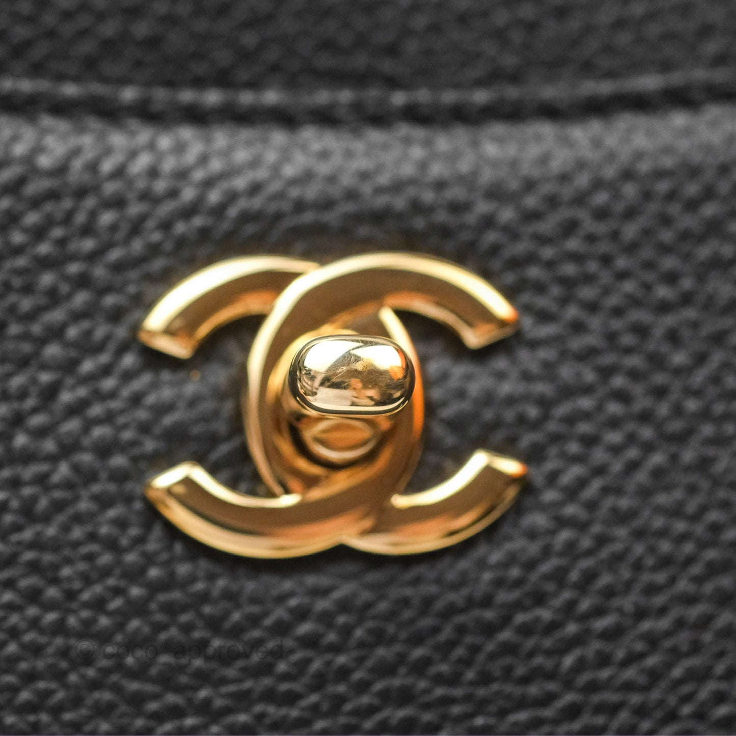 Chanel Small Neo Executive Tote Bag Black Grained Calfskin