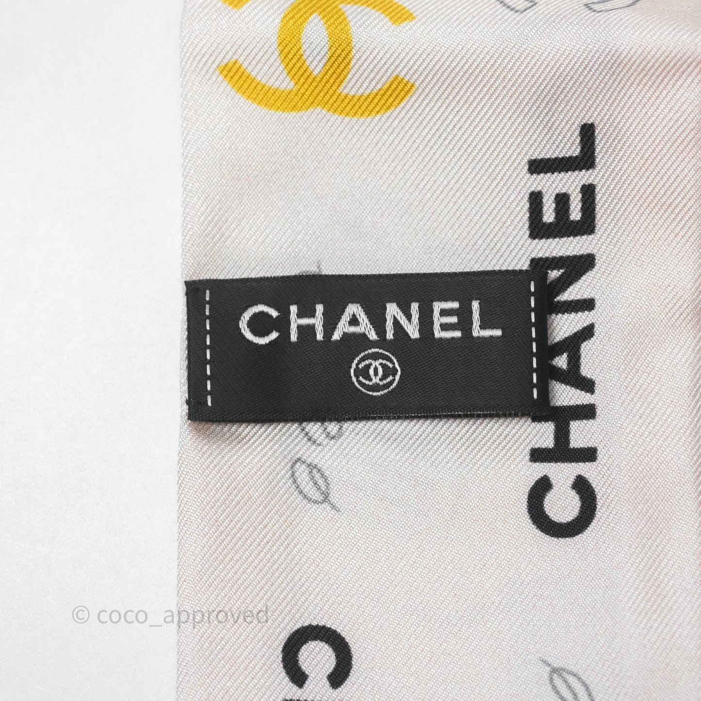 Chanel Silk Twilly Light Pink
