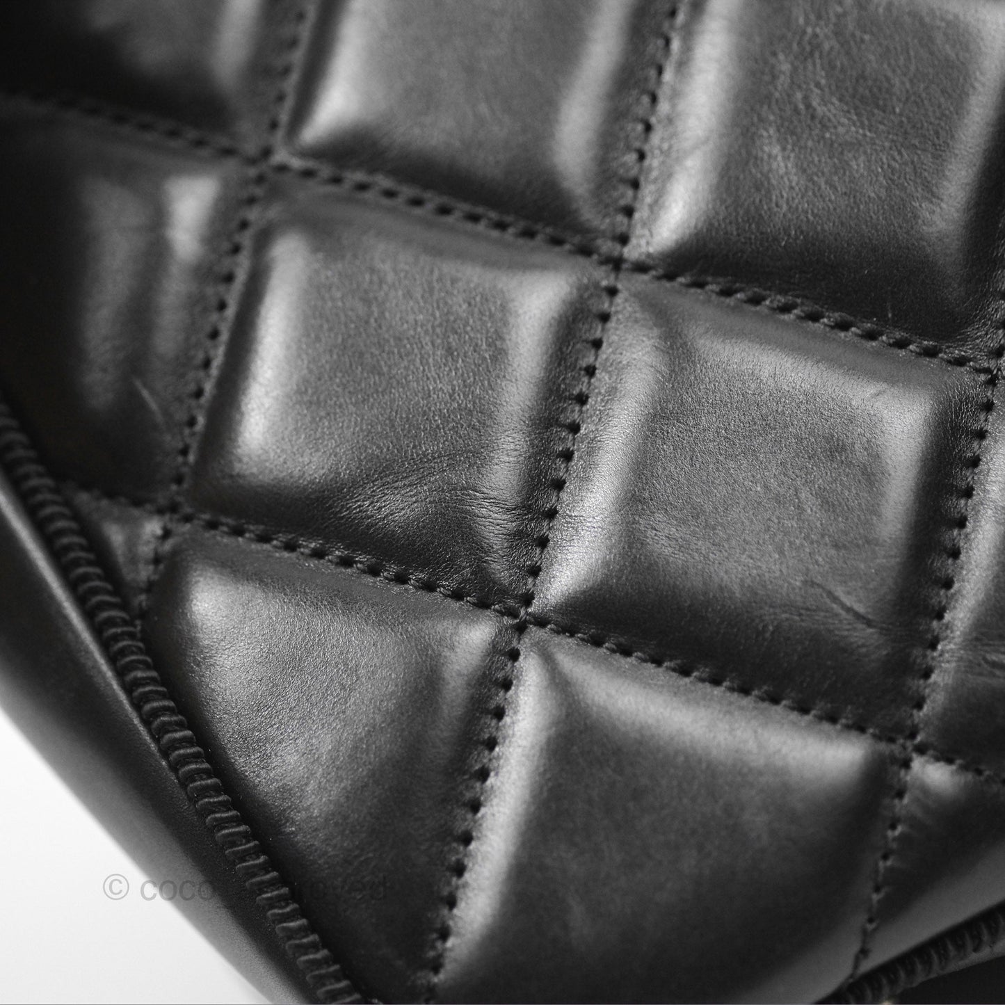 Chanel Large Ballerine Camera Case Black Calfskin Ruthenium Hardware