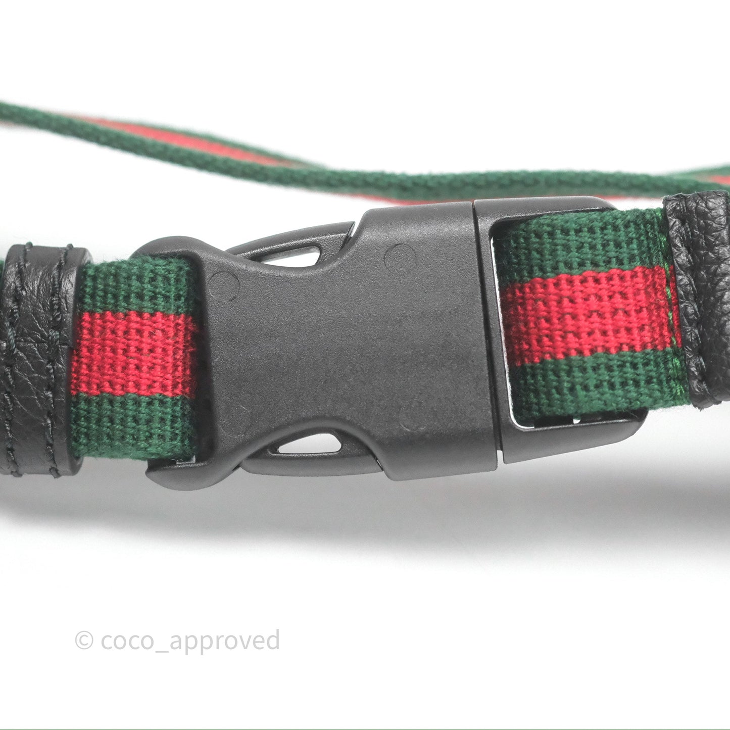 Gucci Logo Print Belt Bag Black Grained Calfskin