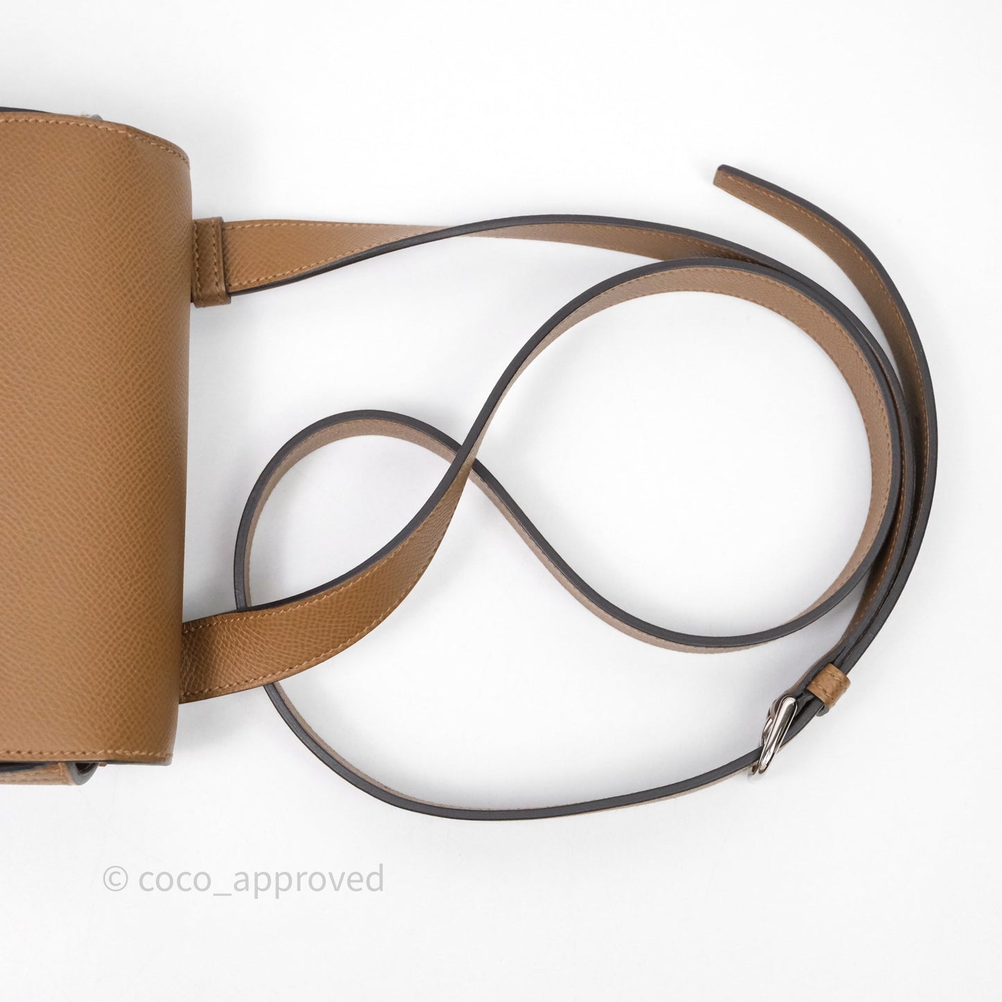 Hermès Della Cavalleria Mini Bag Alezan 3G Epsom Palladium Hardware