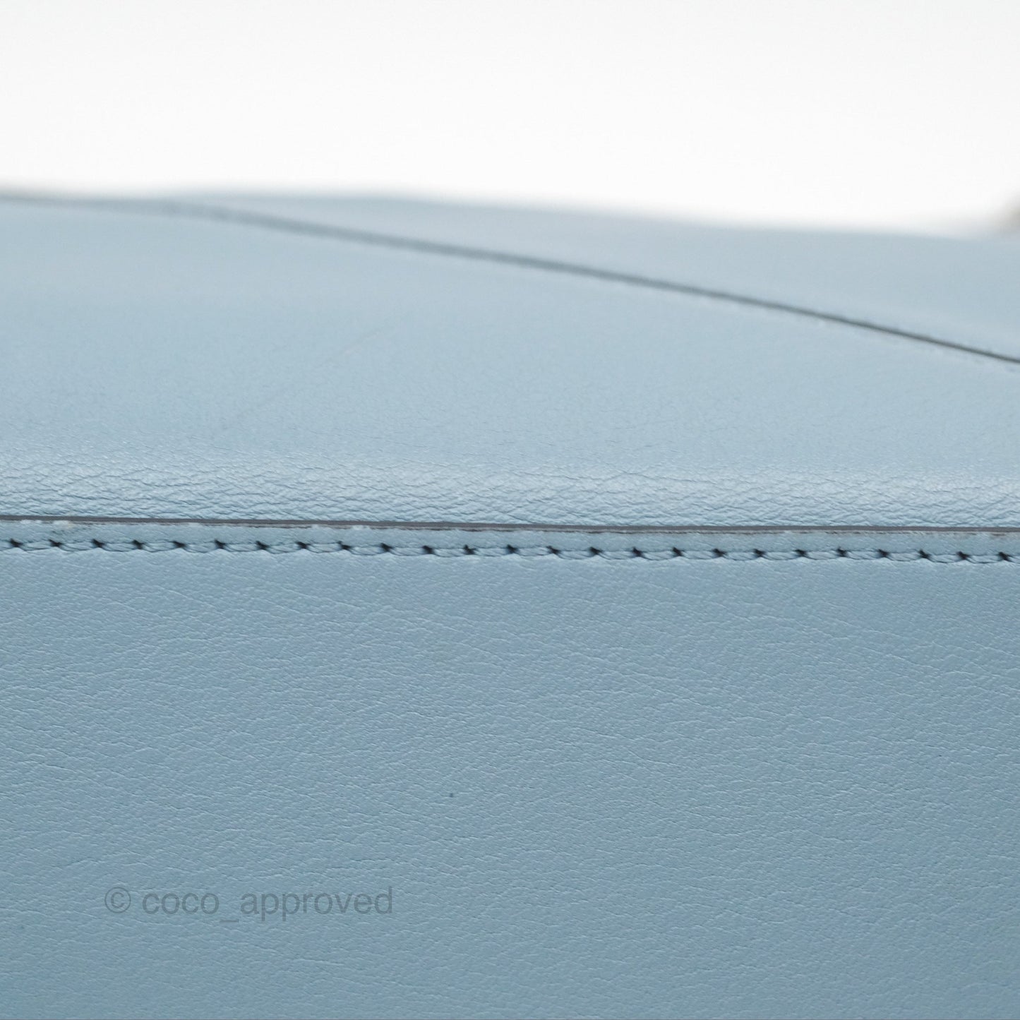 Loewe Small Puzzle Bag Stone Blue Calfskin