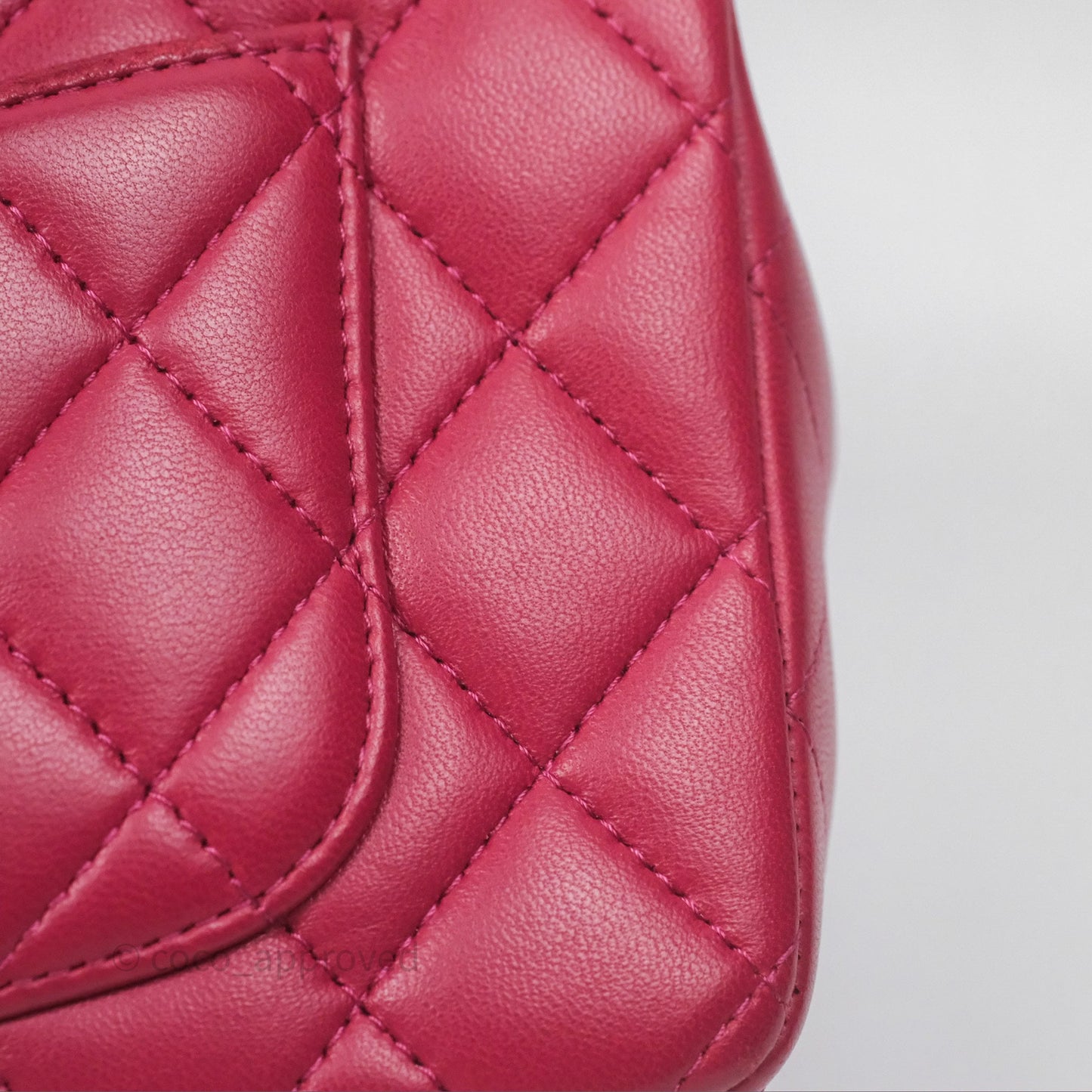 Chanel Top Handle Mini Rectangular Flap Red Lambskin Aged Gold Hardware