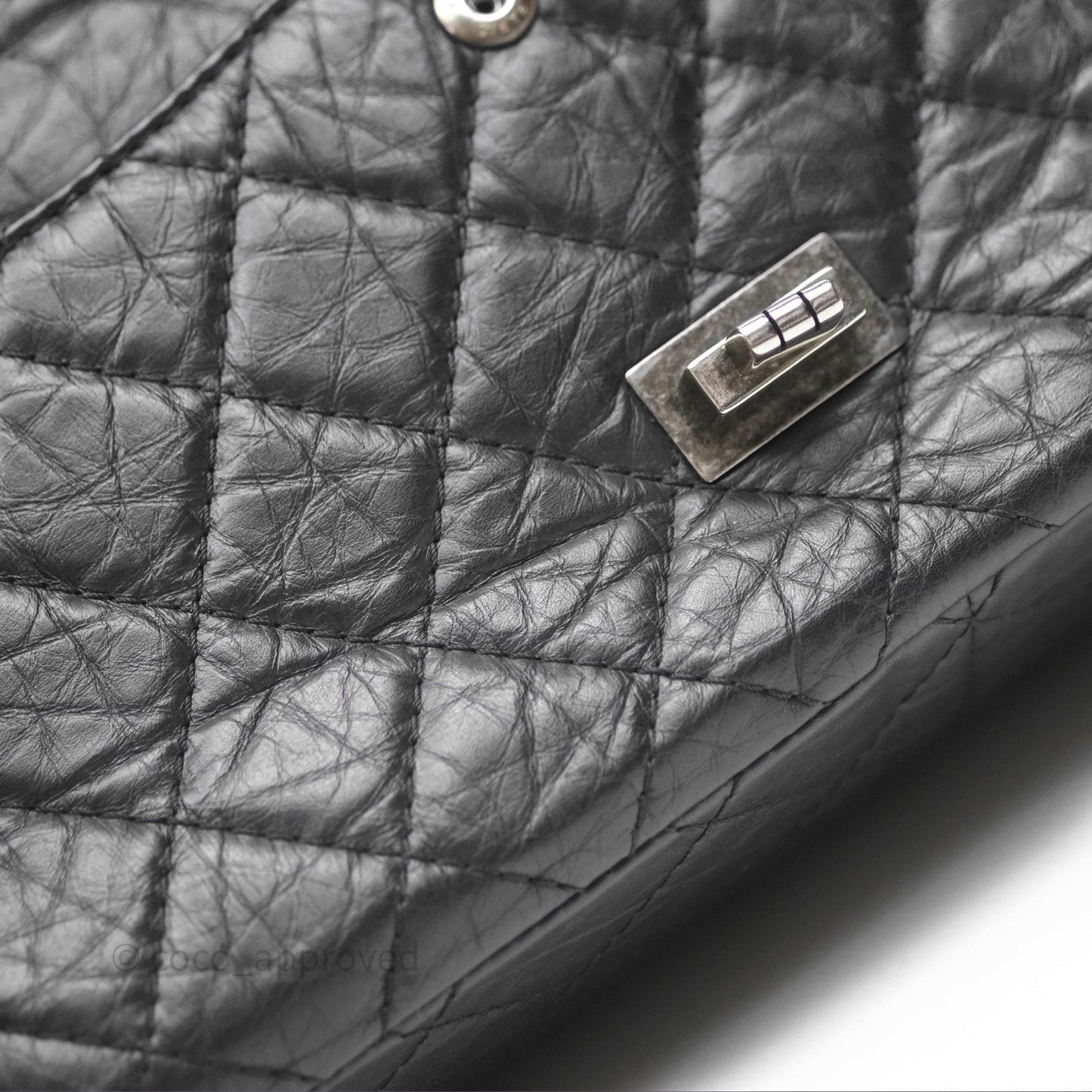 Chanel Quilted Reissue 226 Aged Calfskin Black Ruthenium Hardware