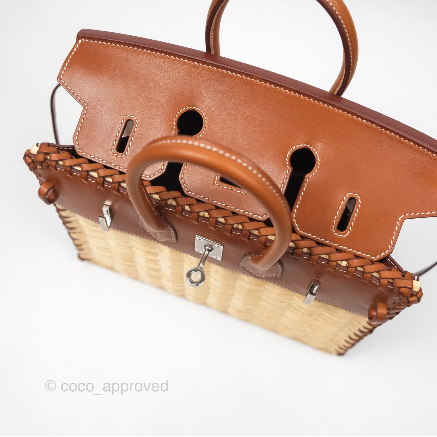 Hermès Birkin Picnic 25 Osier/ Barenia Naturel 27/ Fauve 34 Palladium Hardware