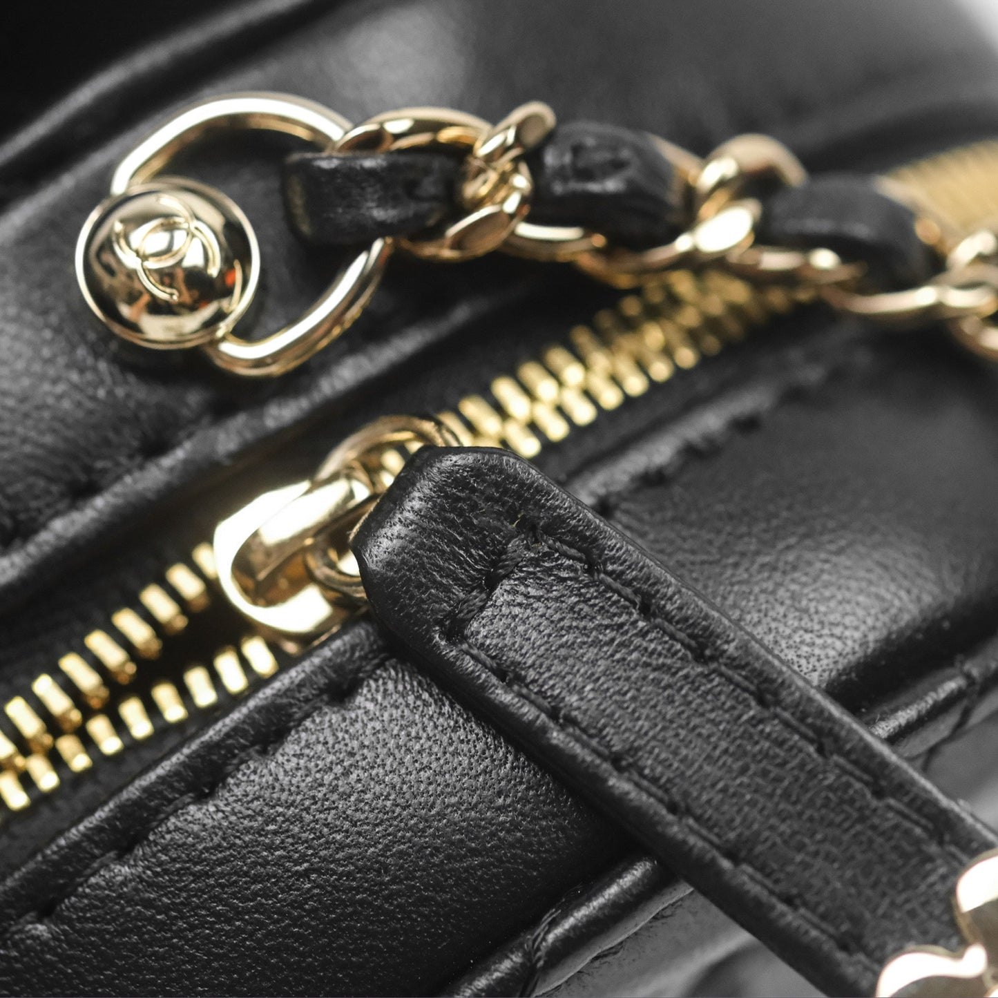 Chanel Large Heart Bag Black Lambskin Gold Hardware 22S