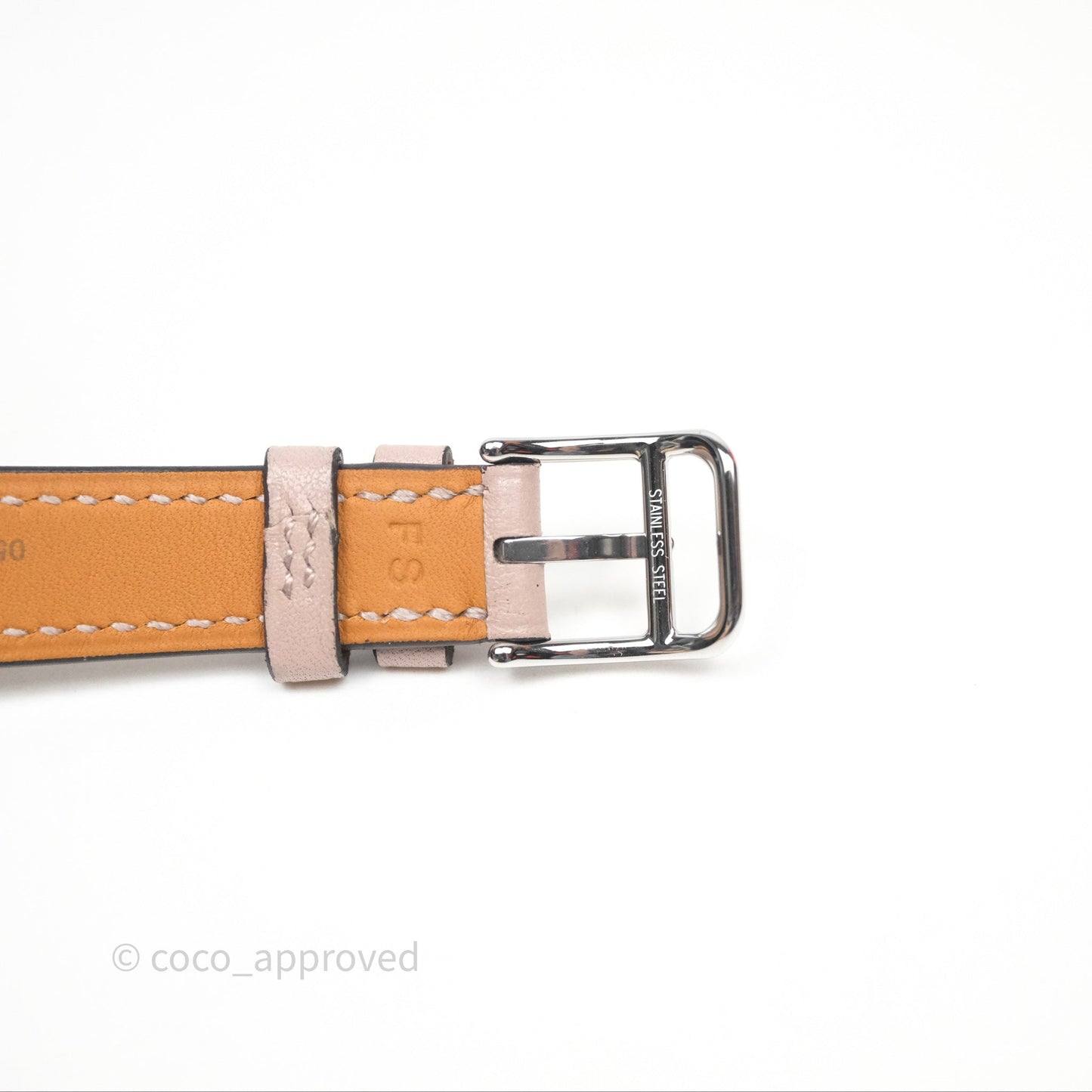 Hermès Cape Cod Steel Watch Glycine 4W Calfskin Strap