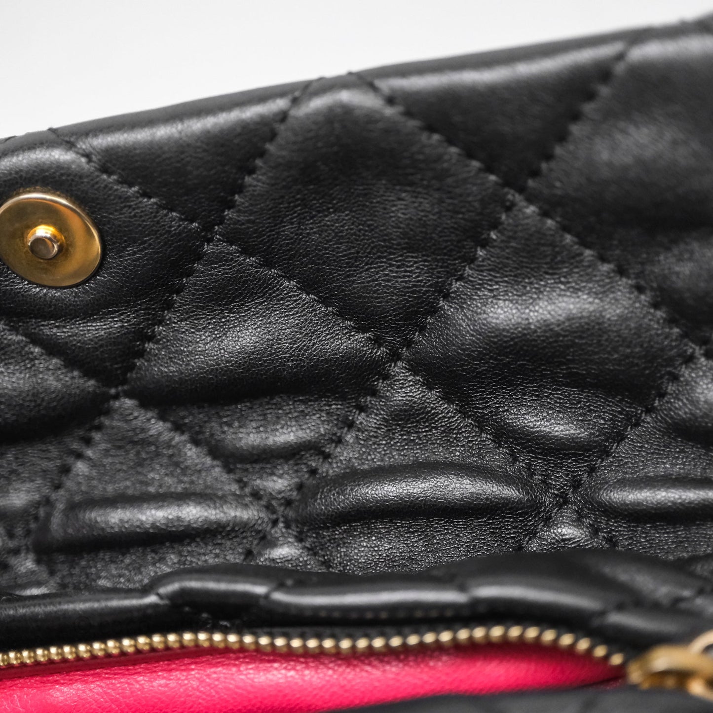 Chanel Small Hobo Bag Crumpled Black Lambskin Aged Gold Hardware